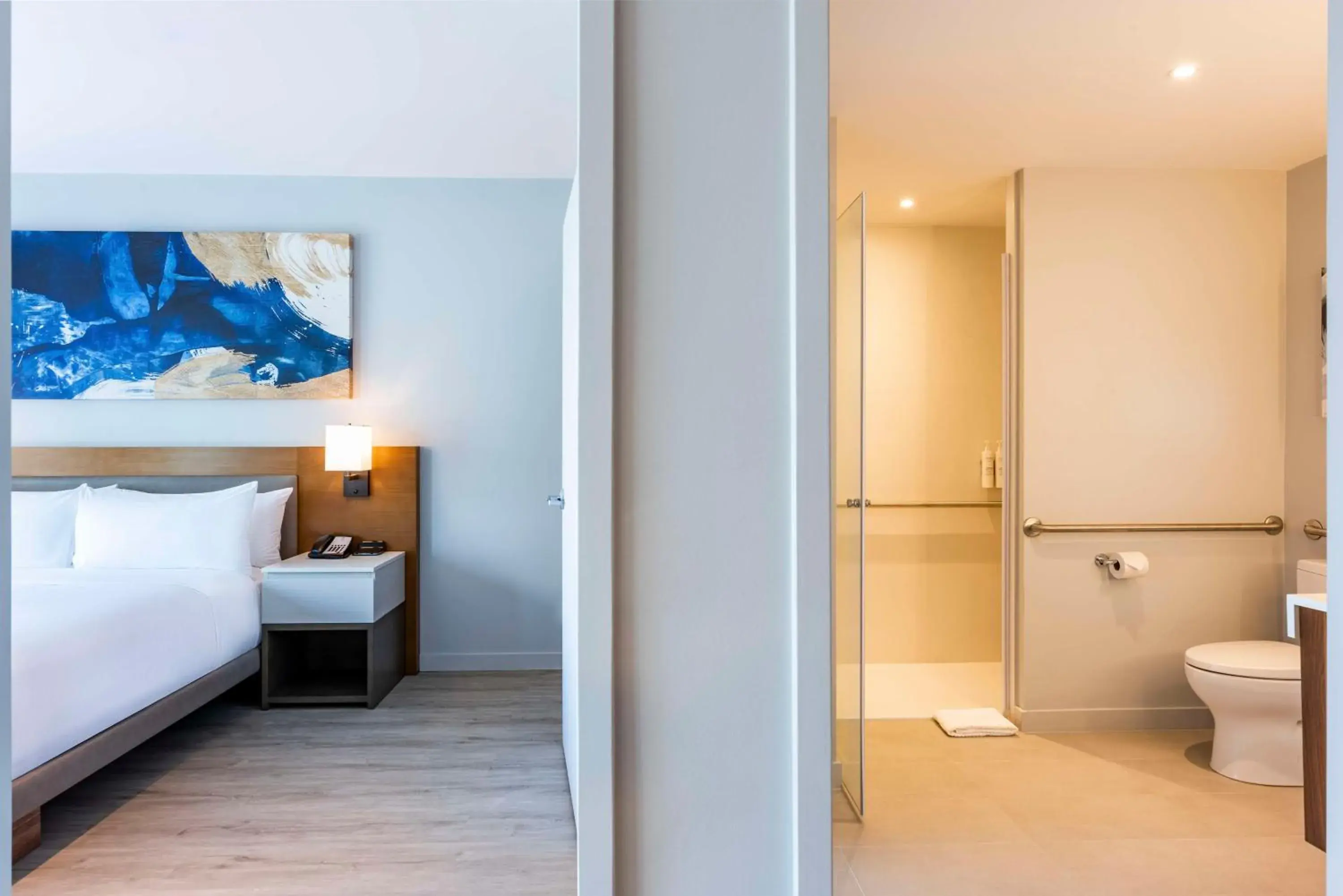 One-Bedroom Queen Suite with Roll-In Shower - Disability Access in Embassy Suites By Hilton Aruba Beach Resort One-Bedroom Queen Suite with Roll-In Shower - Disability Access in Embassy Suites By Hilton Aruba Beach Resort