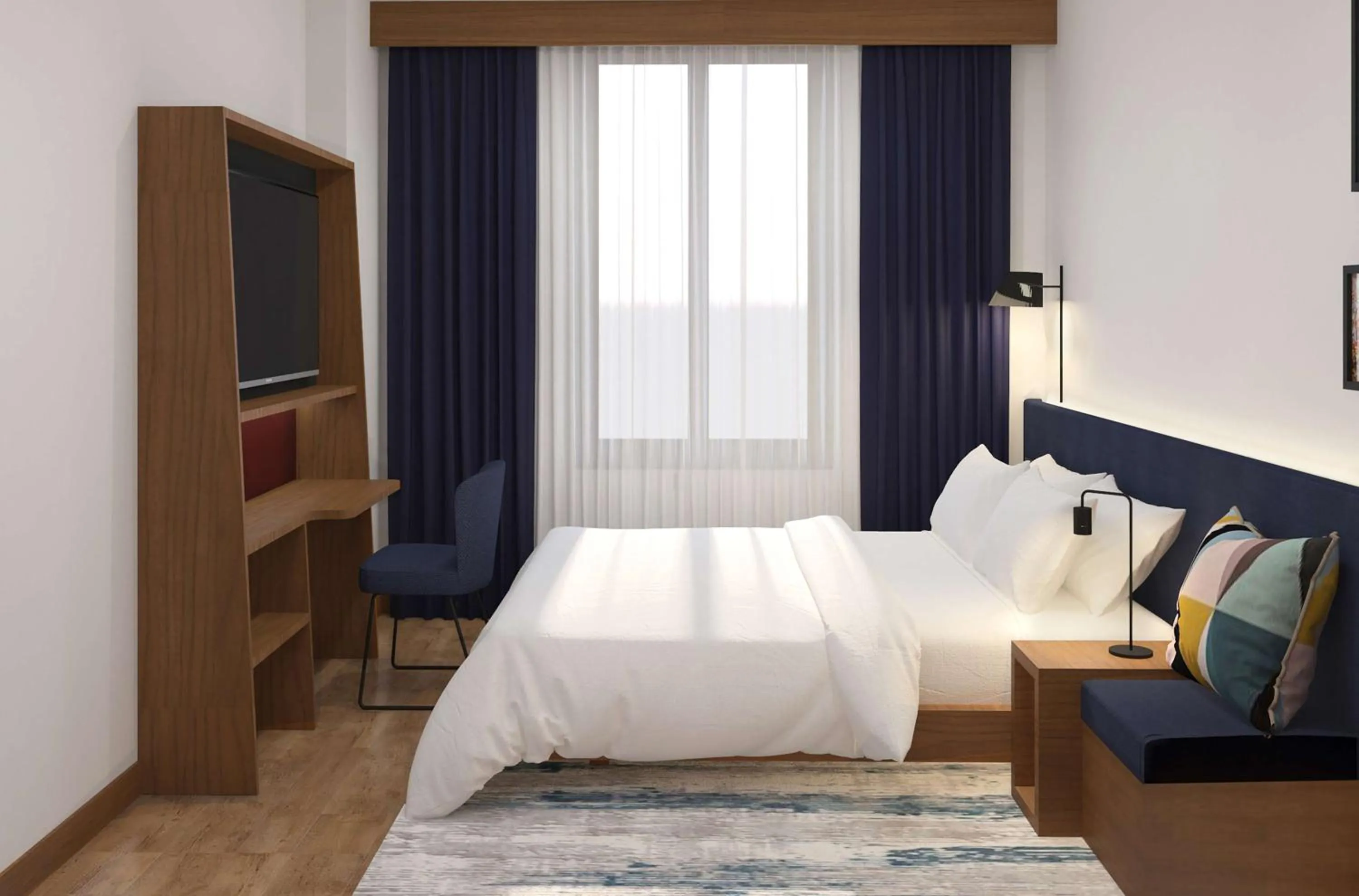 Bedroom, Bed in Hampton By Hilton Istanbul Airport, Arnavutkoy