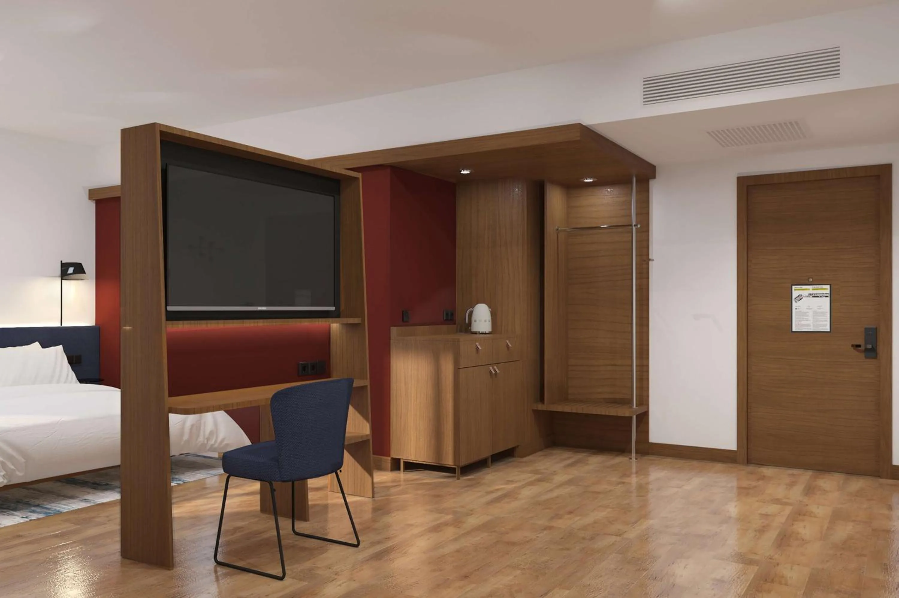 Bedroom, Bed in Hampton By Hilton Istanbul Airport, Arnavutkoy