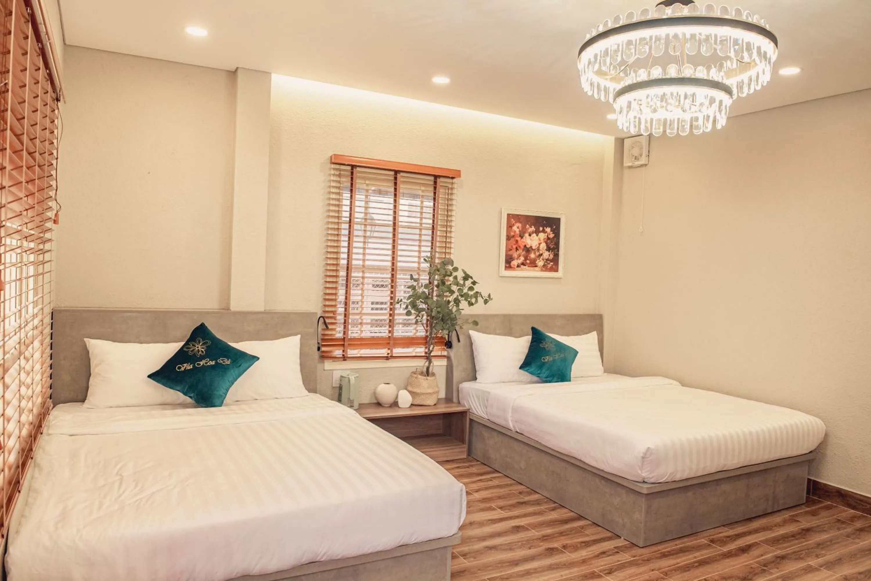 Bedroom, Bed in Villa Hoa Da