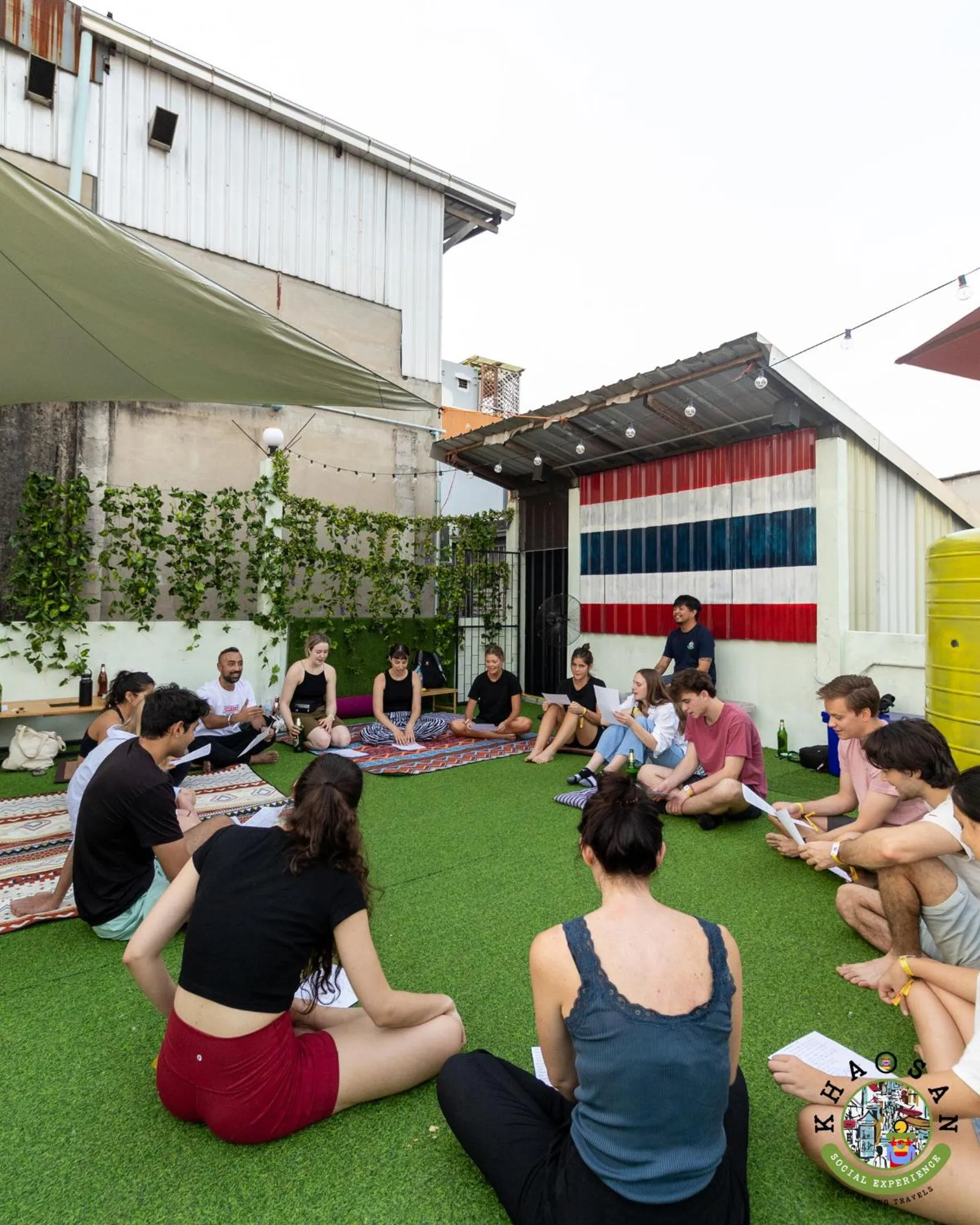Balcony/Terrace in Khao San Social Capsule Hostel