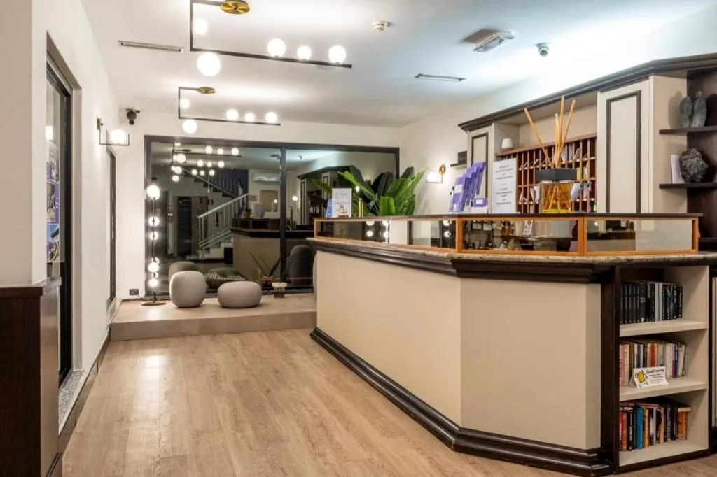 Lobby or reception in Hotel Le Palme Lago Maggiore