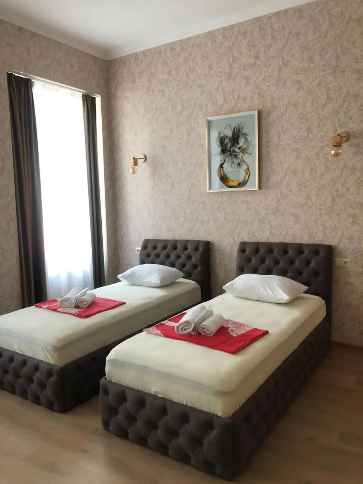 Bed in Hotel Guri