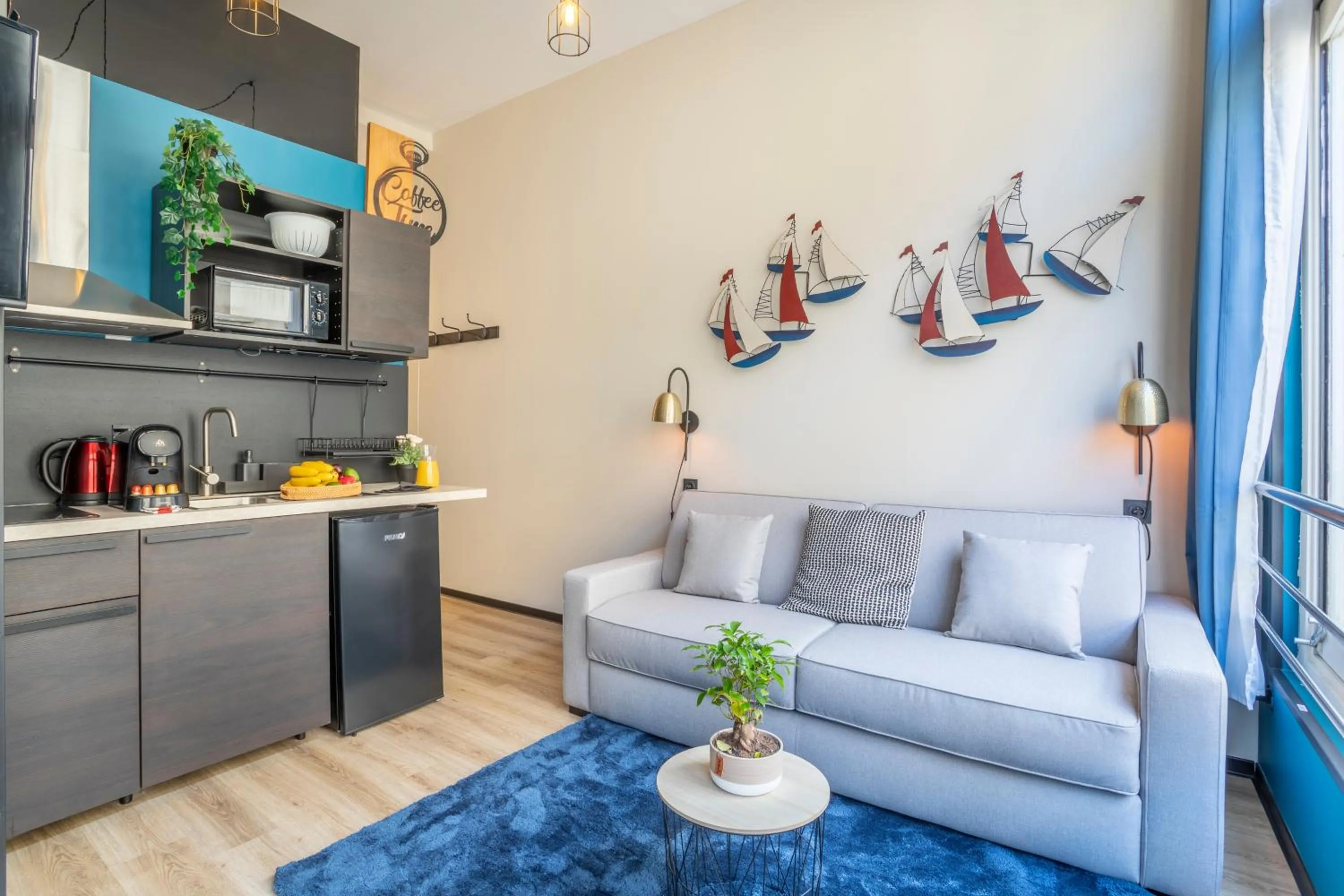 Living room in ADIRA Résid'Marseille Vieux-port 2 étoiles