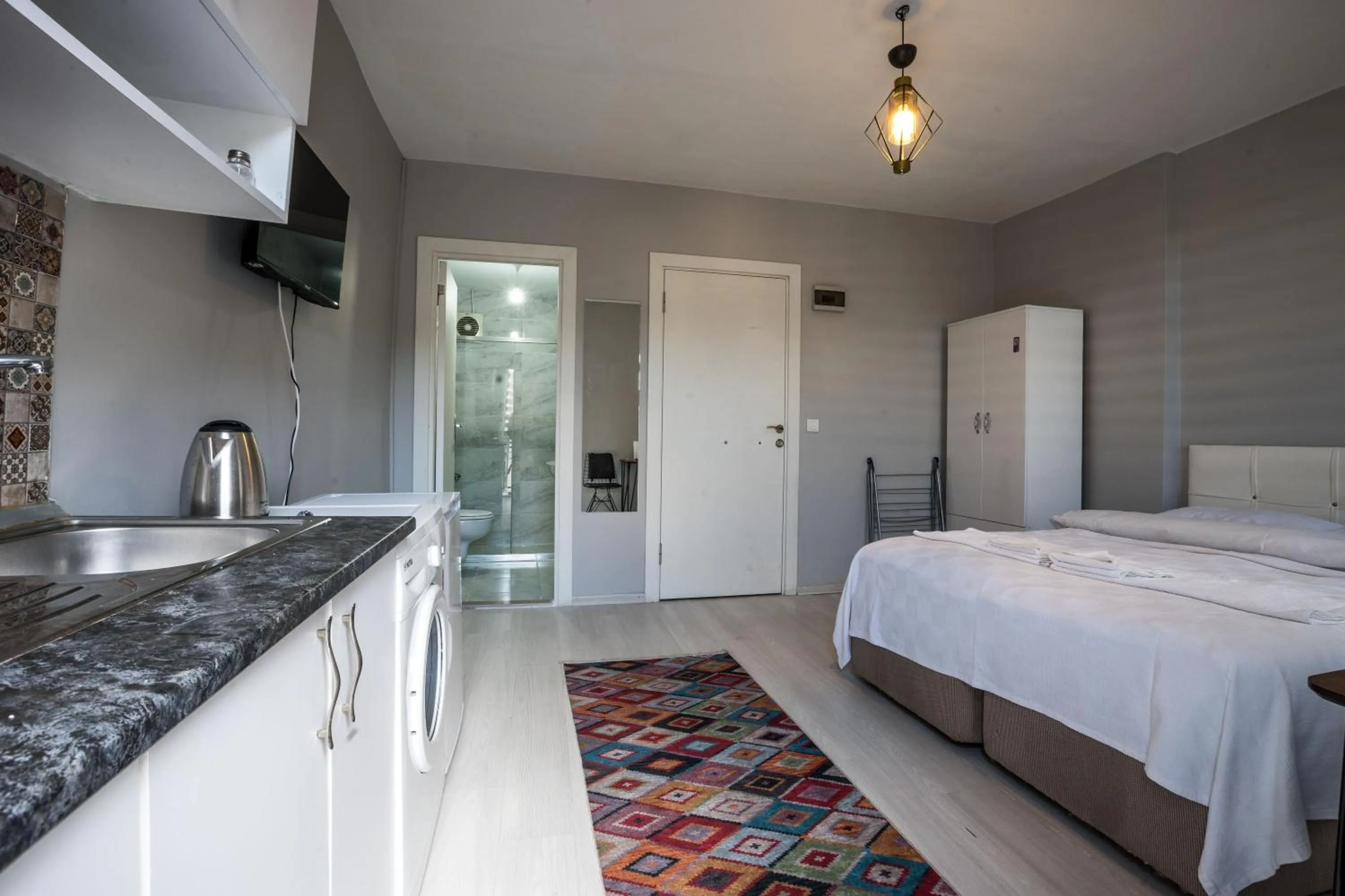 Bed in Zelya Istanbul Flats