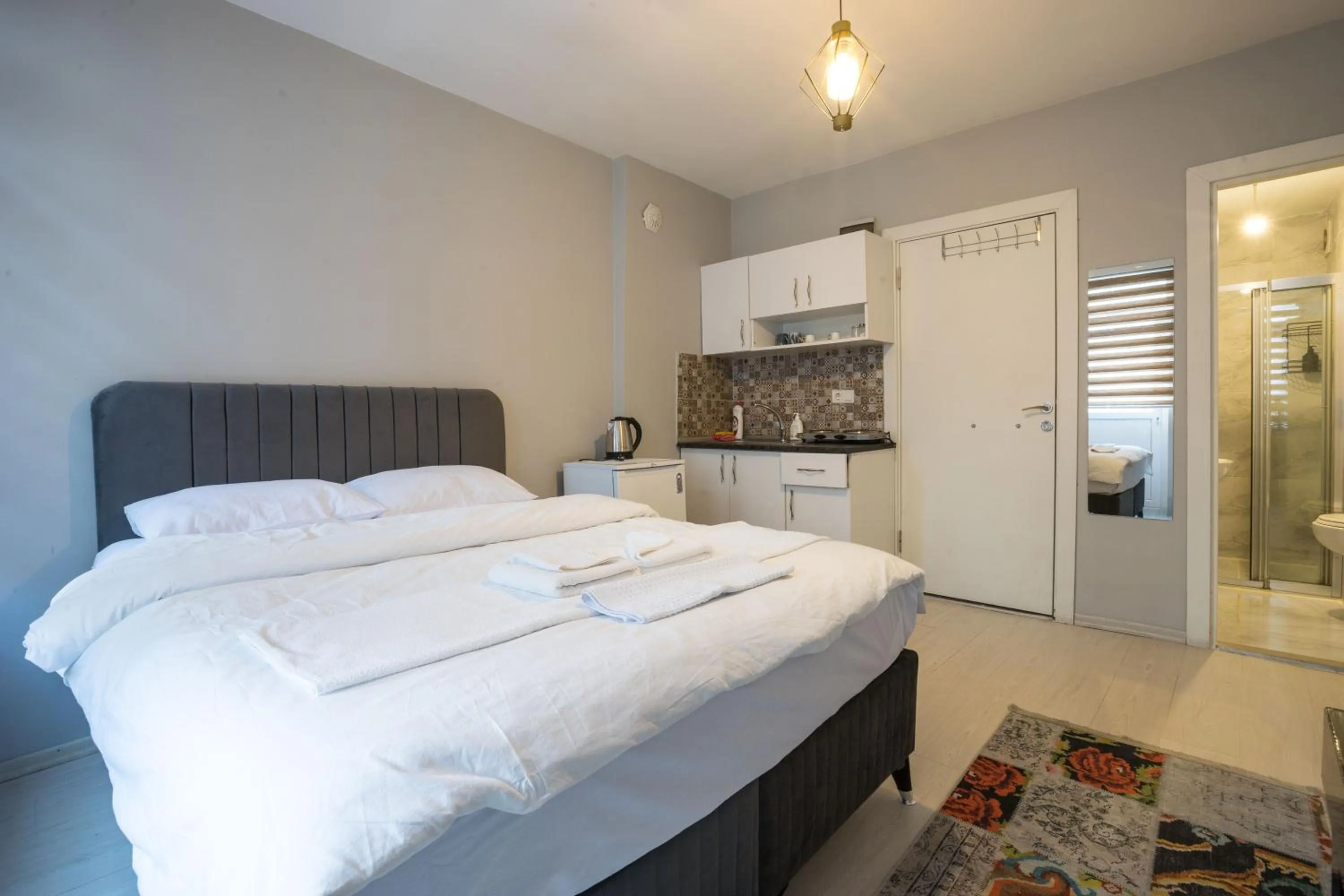 Bed in Zelya Istanbul Flats