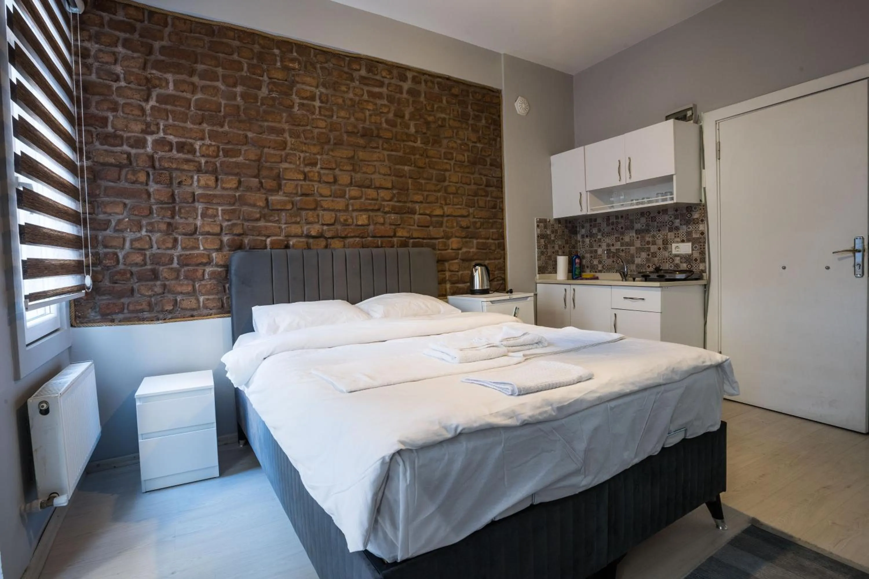 Bed in Zelya Istanbul Flats