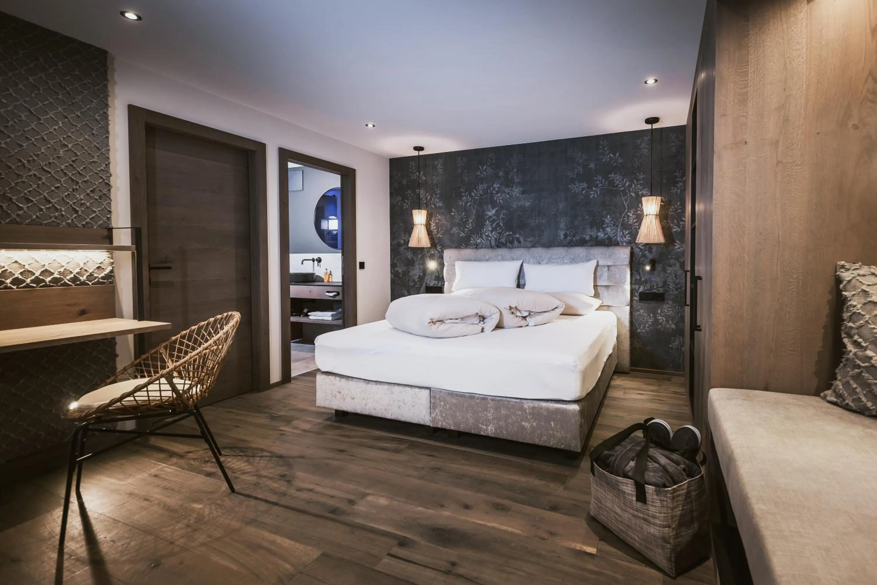 Photo of the whole room, Bed in Margarethenstein Boutique Hotel