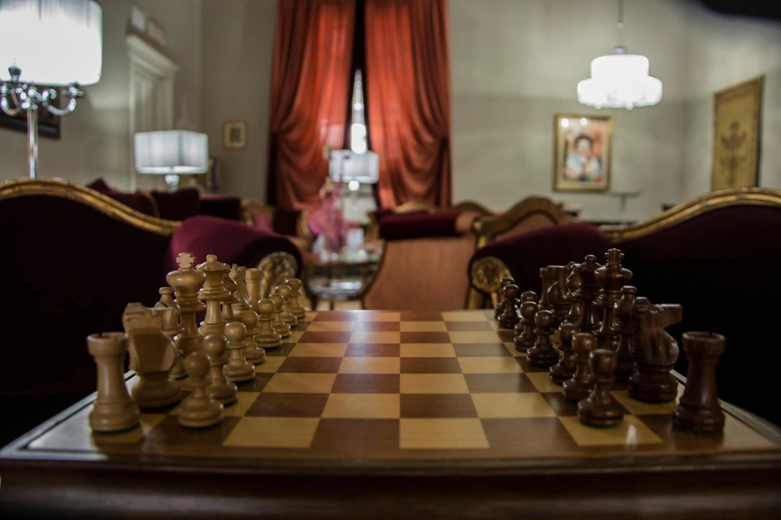 Communal lounge/ TV room in San Luca Palace