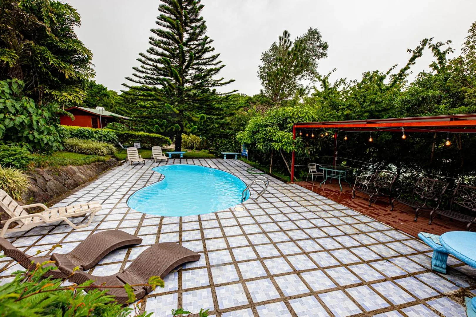 Swimming pool in Cabañas La Pradera