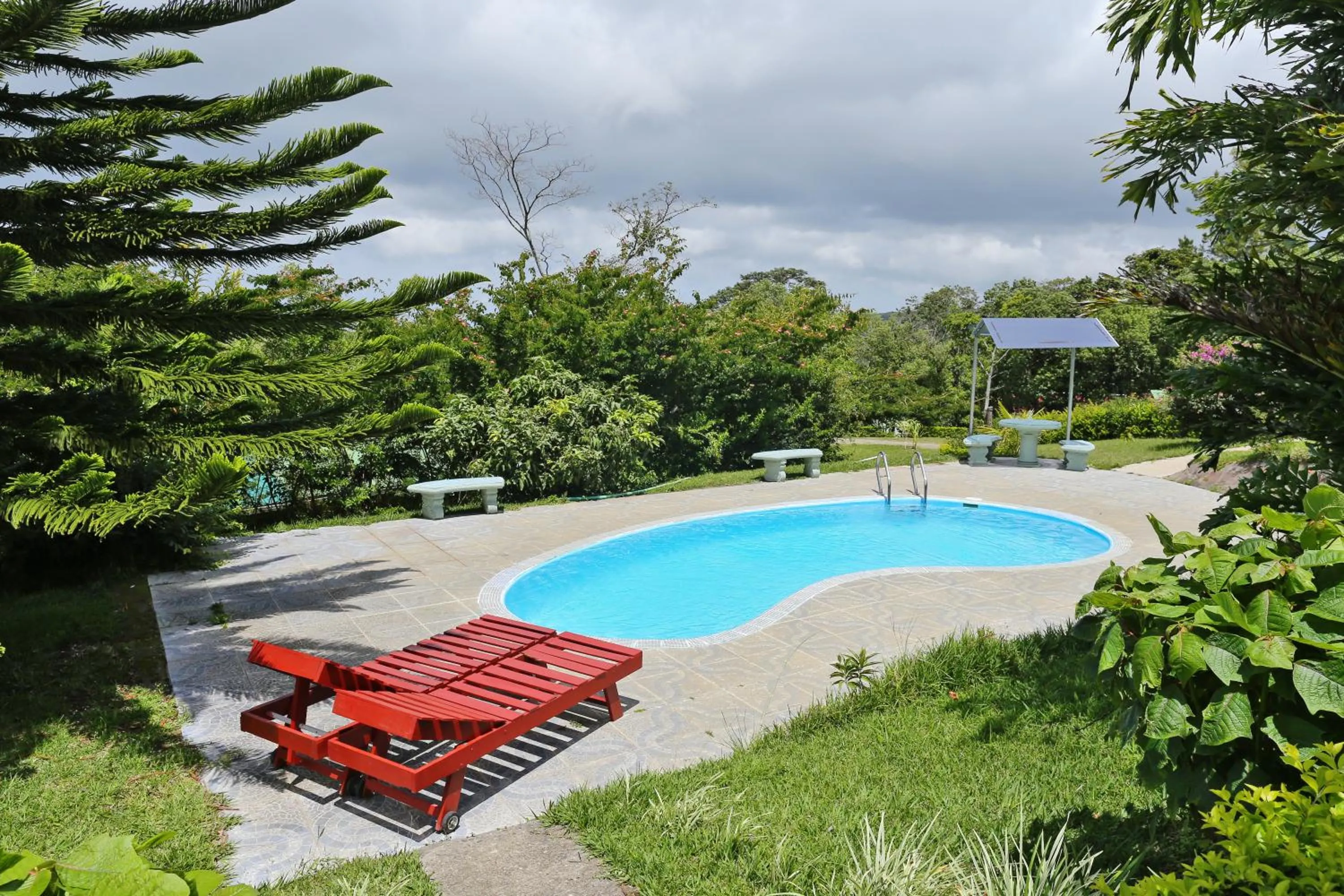Swimming pool in Cabañas La Pradera