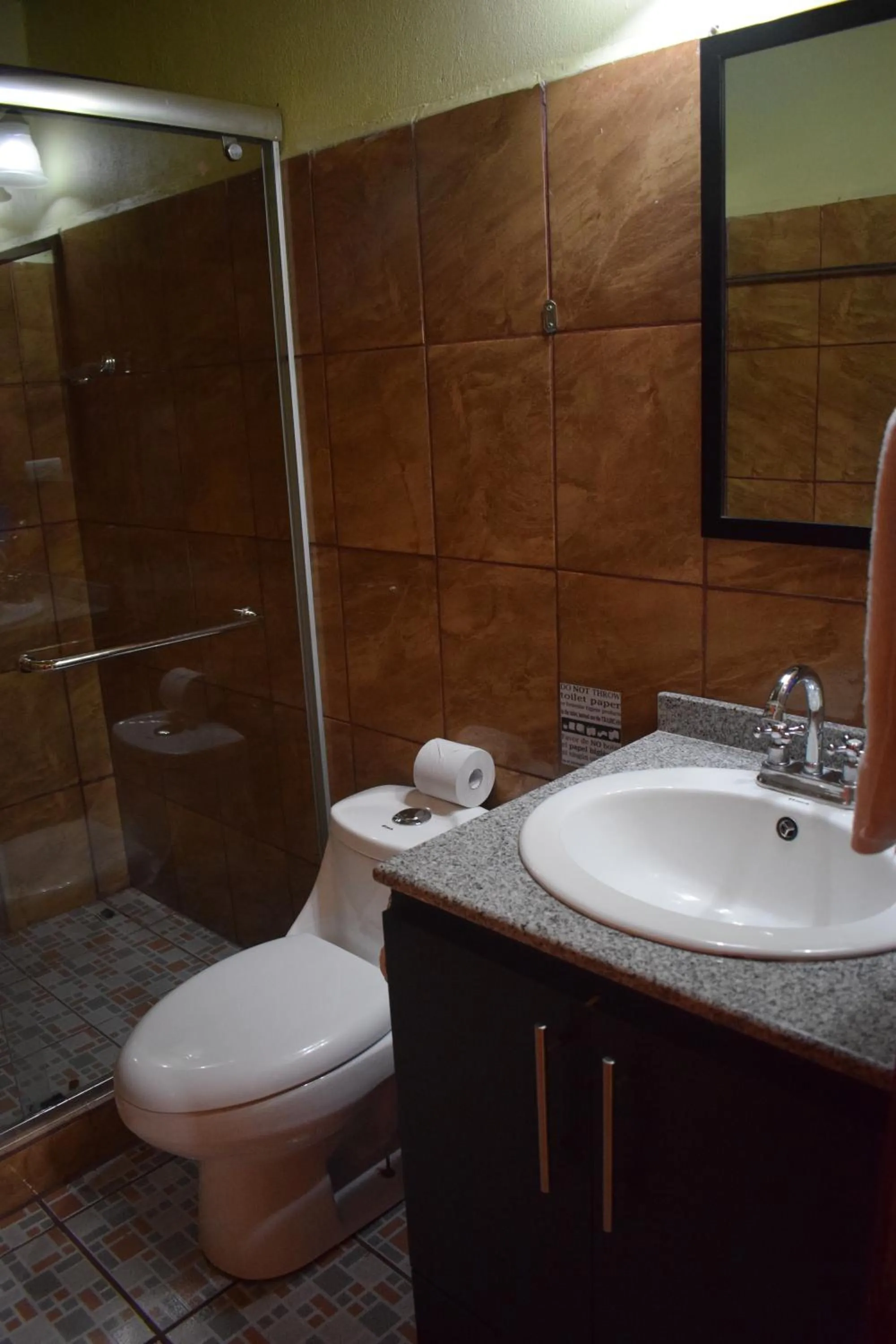 Bathroom in Cabañas La Pradera