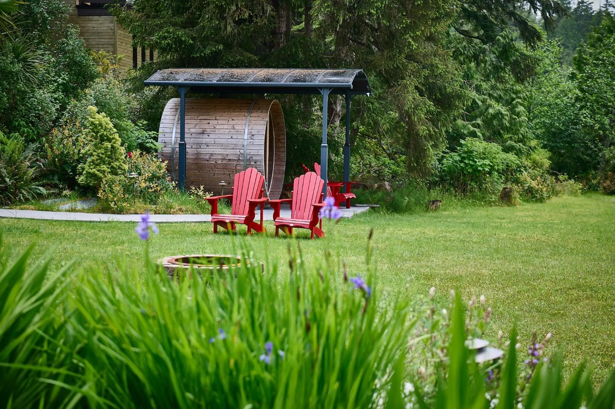 Garden in Liahona Guest House