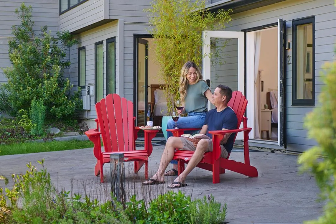 Patio in Liahona Guest House