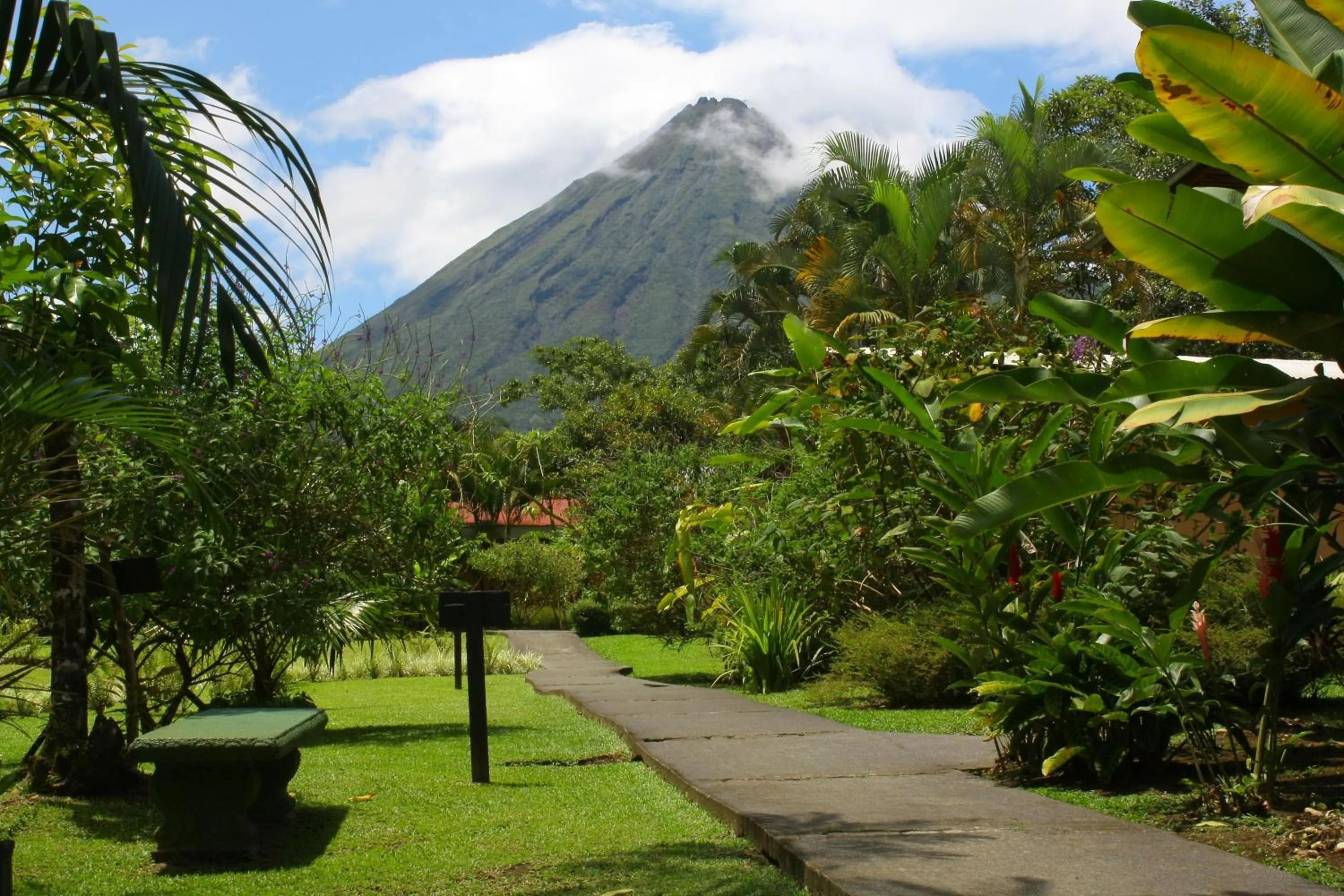 Garden in Catarata Eco Lodge