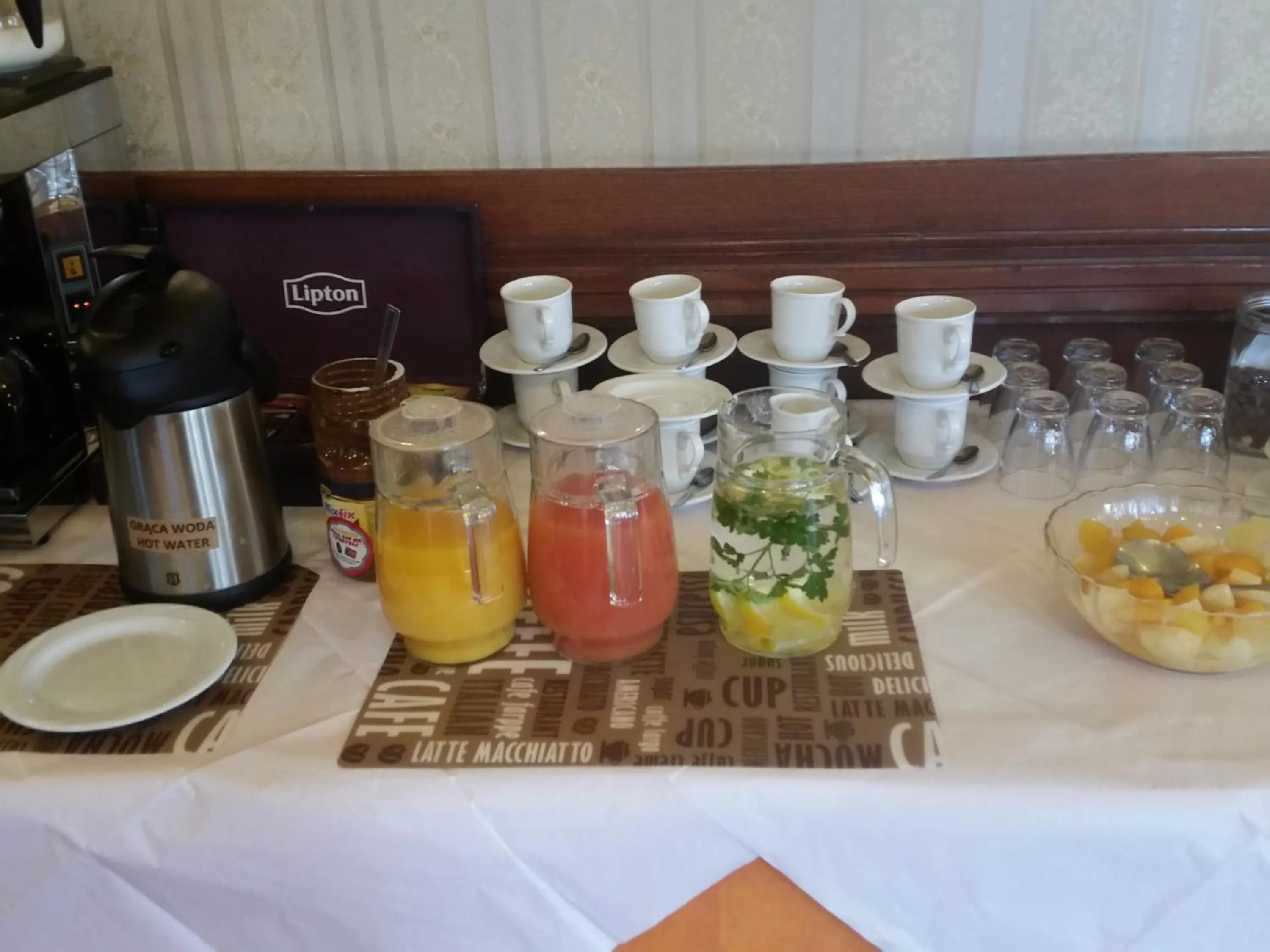 Non alcoholic drinks in Hotel Restauracja Podzamcze