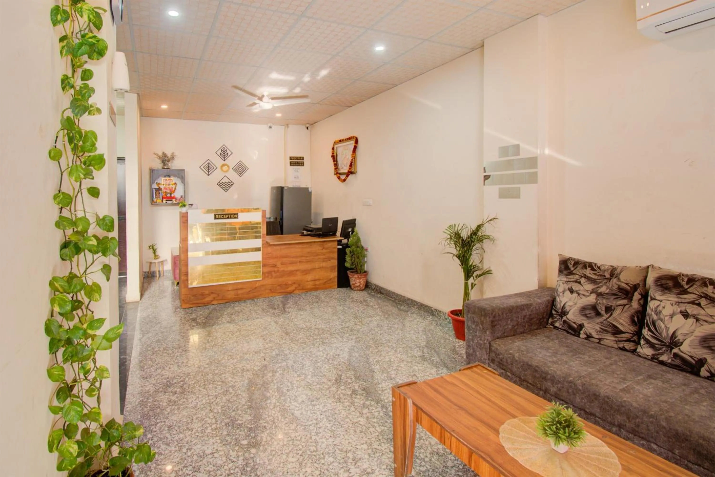 Lobby or reception in Hotel Bhagwati Palace