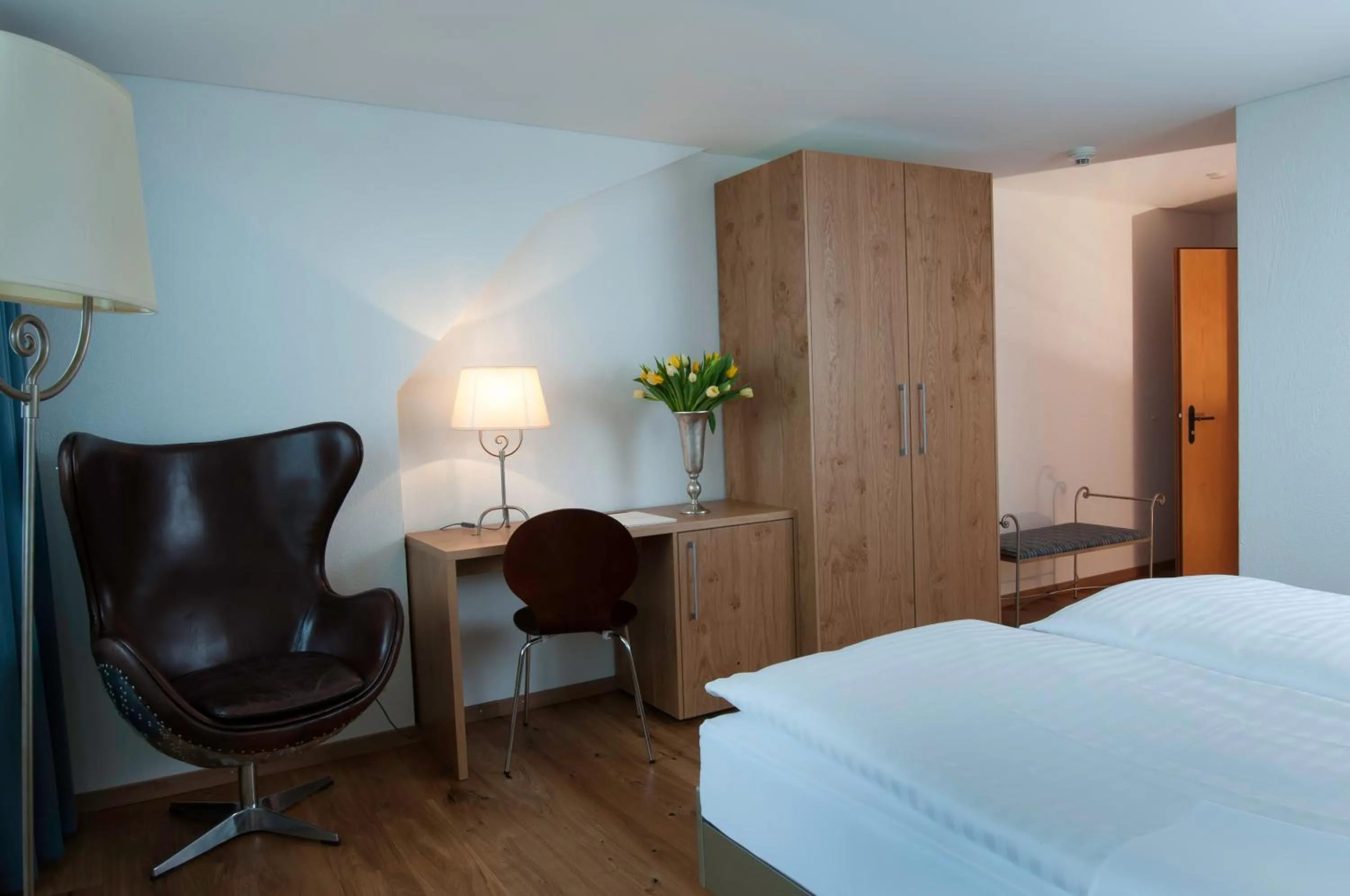 Photo of the whole room, Bed in Hotel Restaurant Schlössli Sax