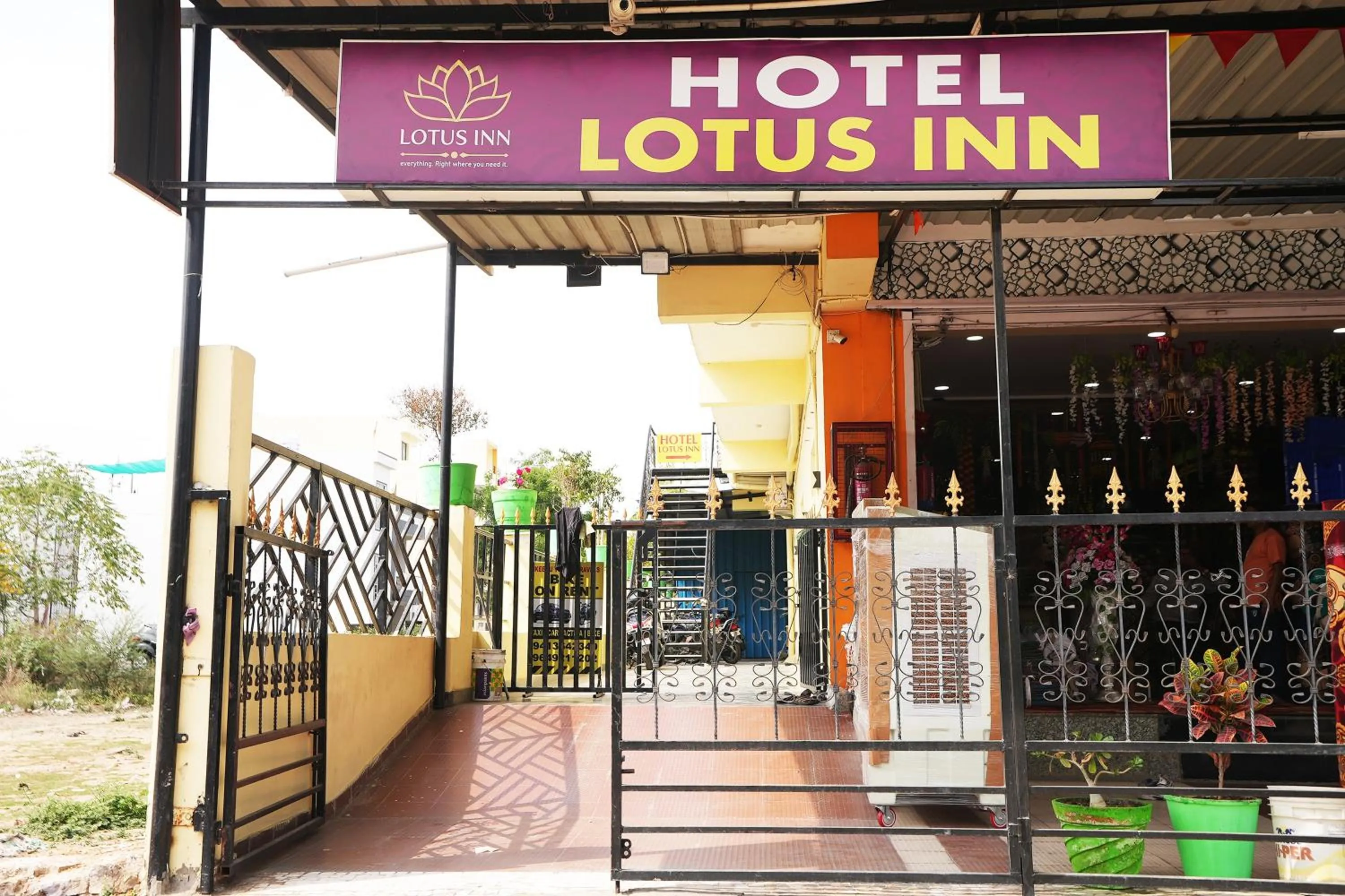 Property building in Hotel Lotus Inn near Udaipur City Railway Station
