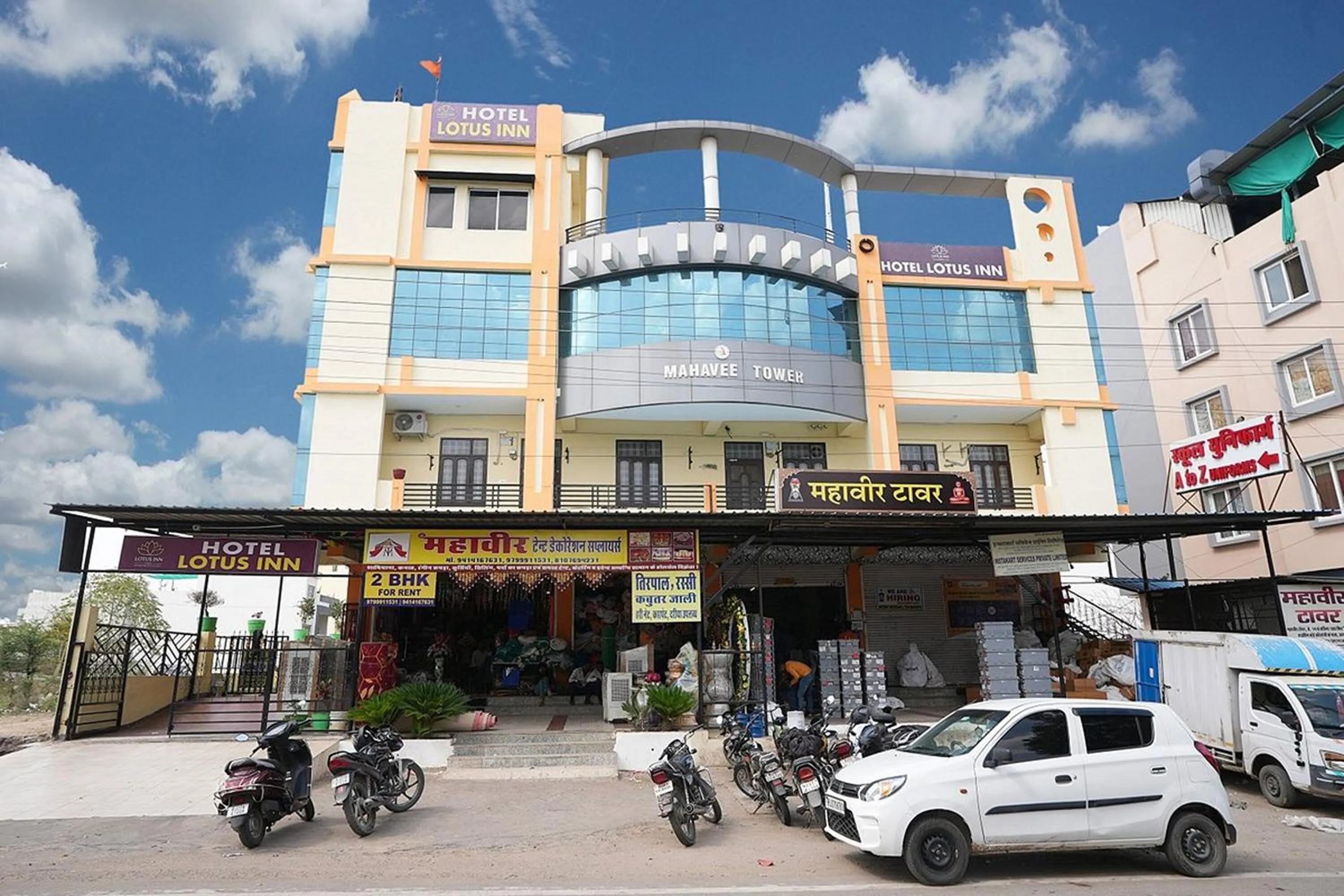Property building in Hotel Lotus Inn near Udaipur City Railway Station