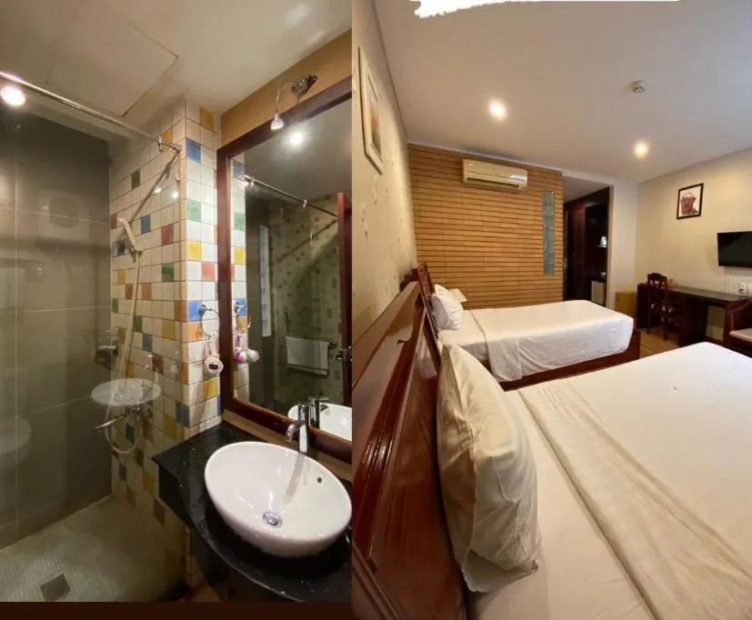 Bed in Kim Tho Hotel