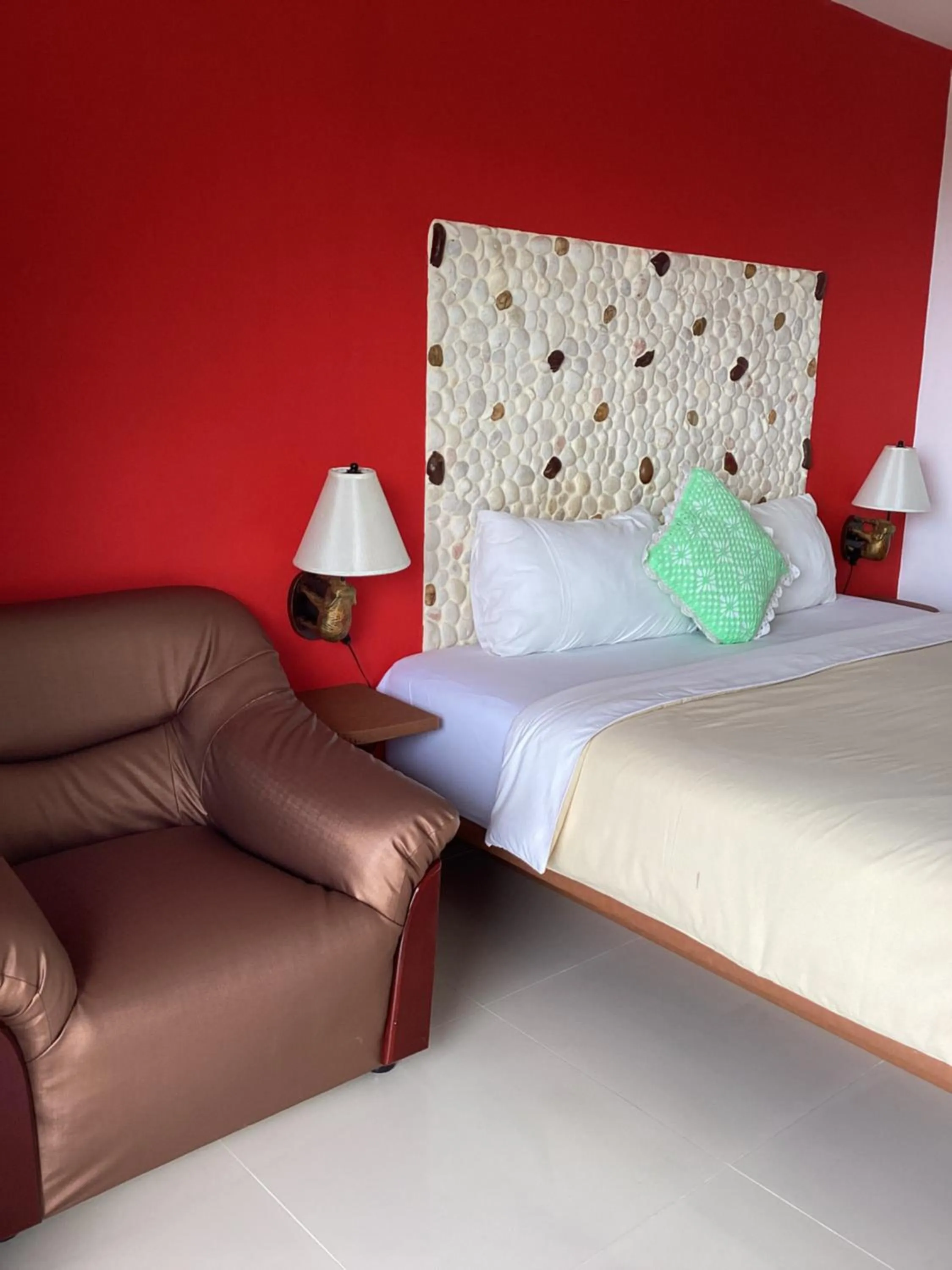 Bed in Mountain Seaview Luxury Apartments