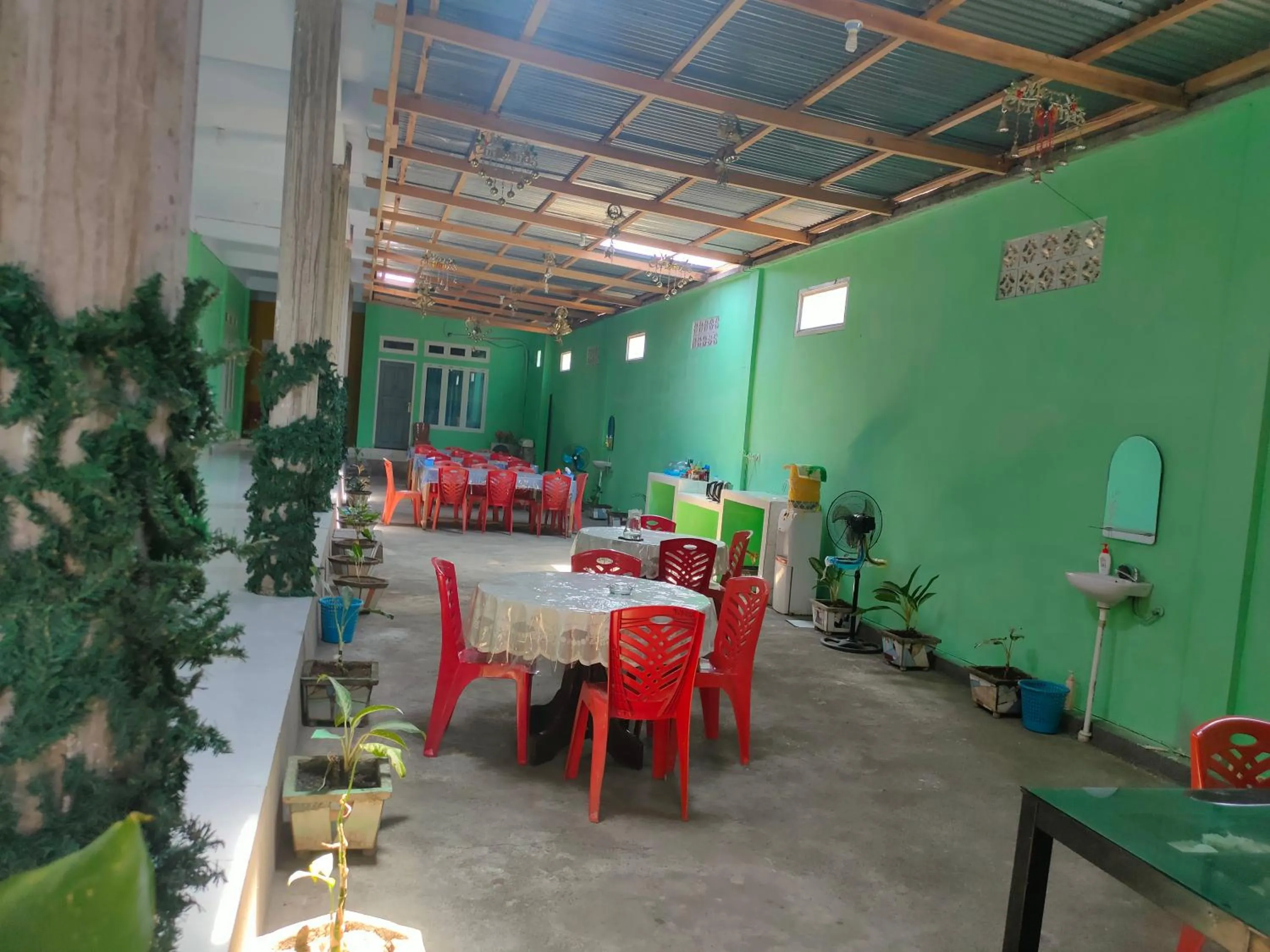 Seating area in Tangkoko Guest House