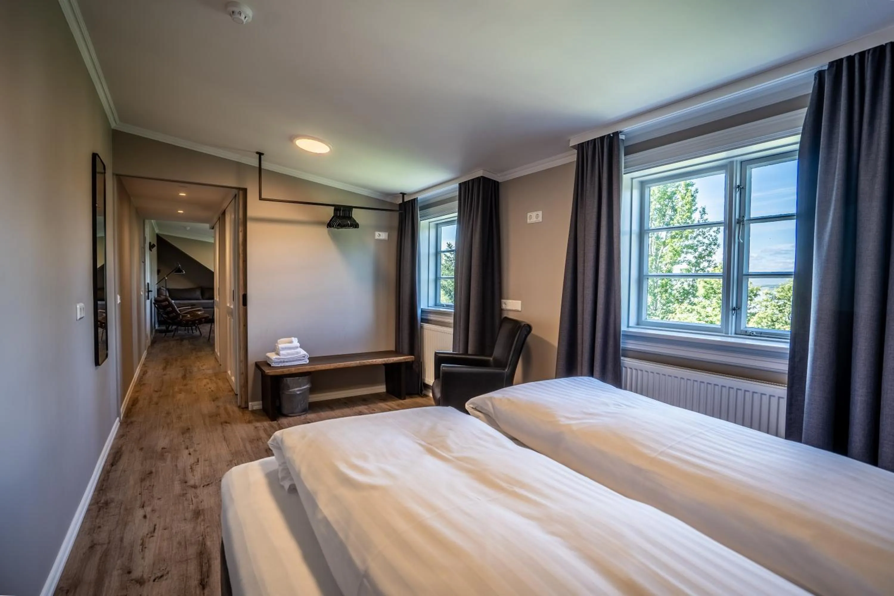 Bedroom, Bed in Gistihúsið - Lake Hotel Egilsstadir