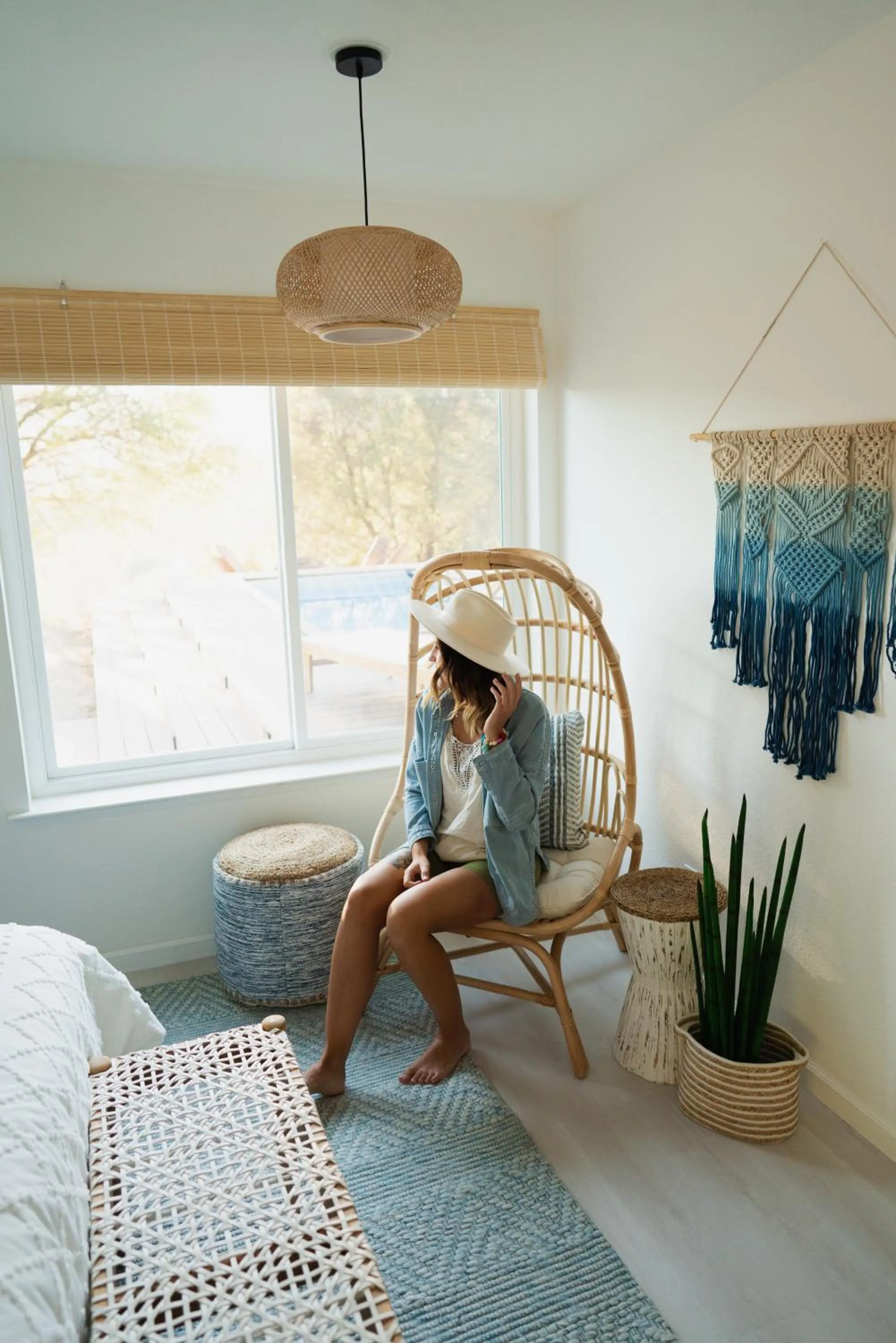 People, Bed in Boho chic oasis by Casa Oso with pool, spa and views