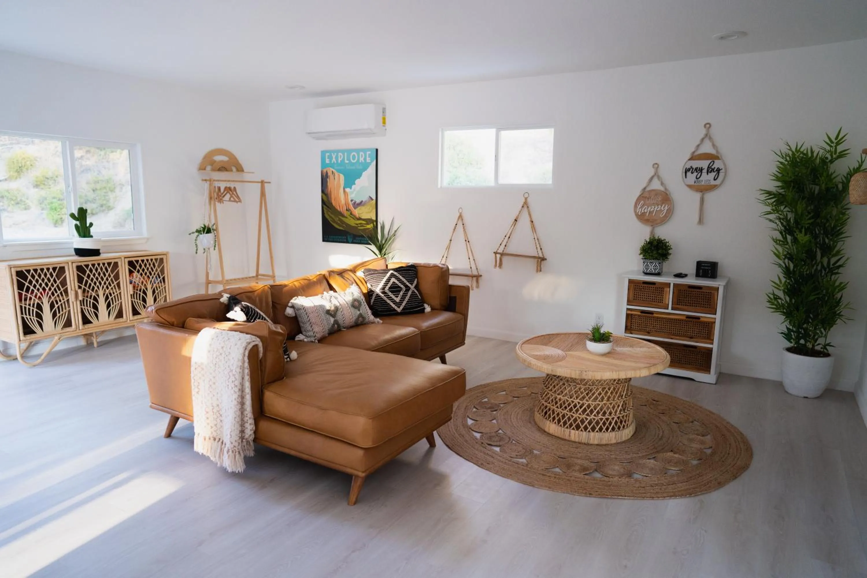 Living room in Boho chic oasis by Casa Oso with pool, spa and views
