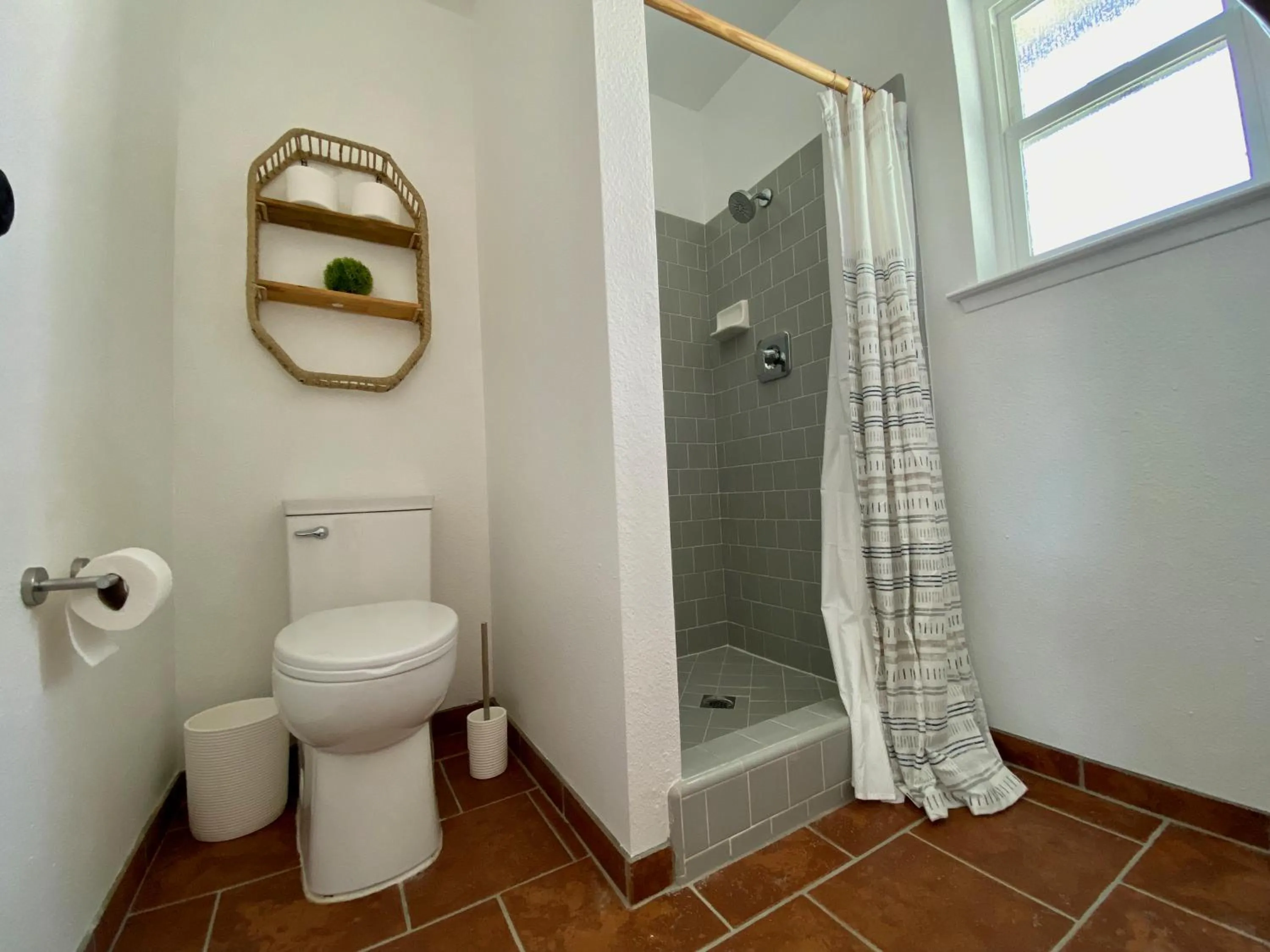 Shower in Boho chic oasis by Casa Oso with pool, spa and views