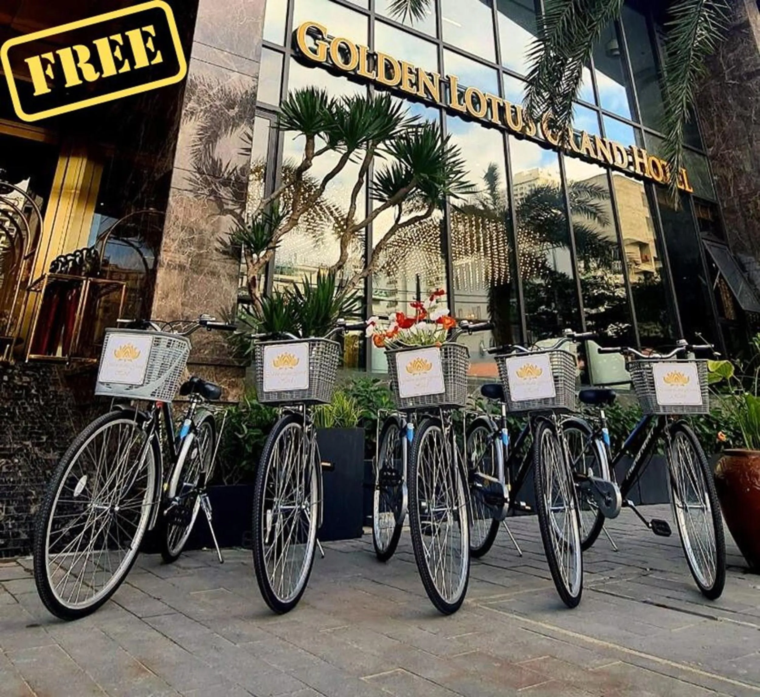 Cycling in Golden Lotus Grand Da Nang - Panoramic Rooftop Bar & Daily Afternoon Tea