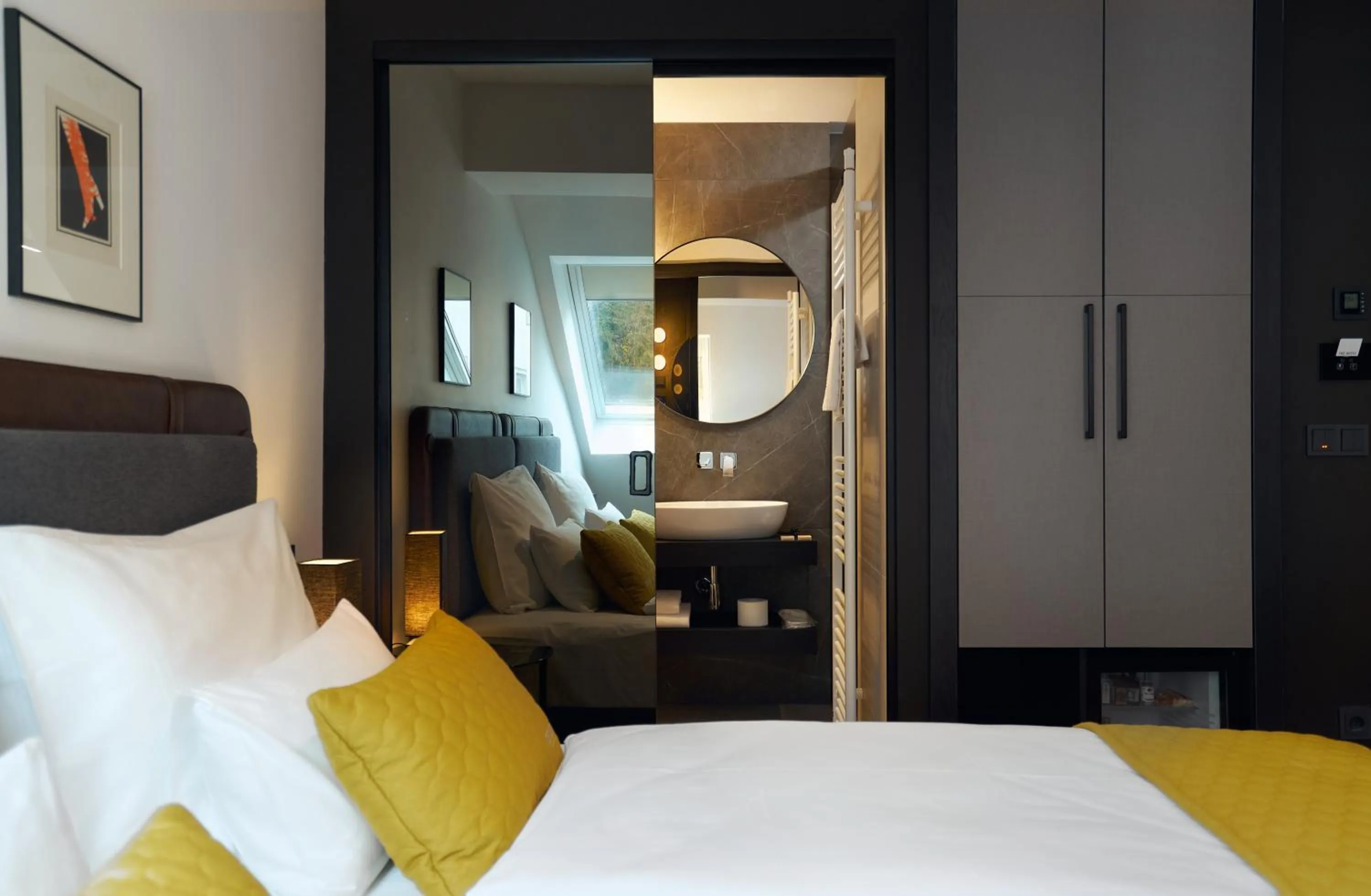 Bedroom, Bed in The Hotel Ljubljana