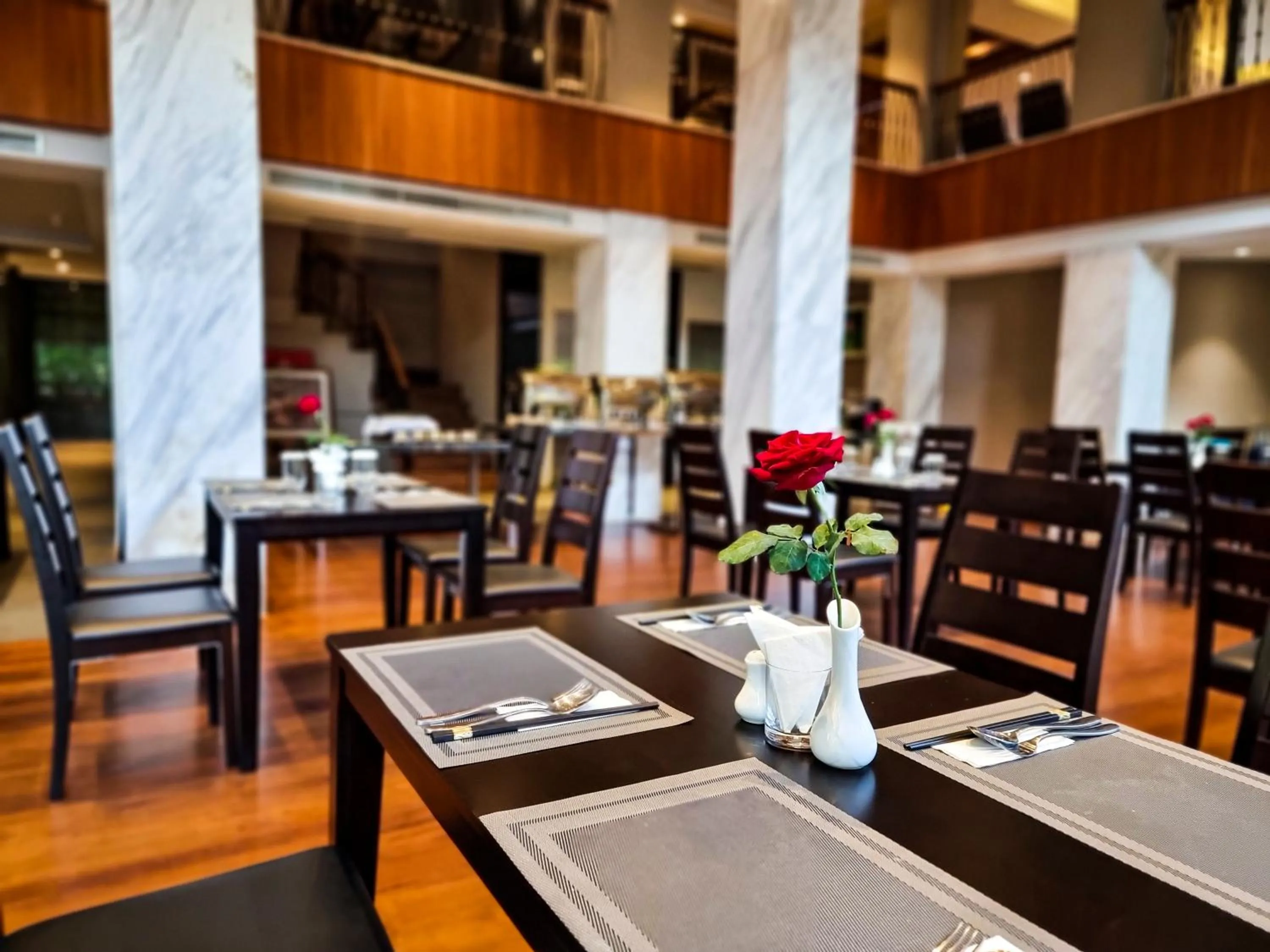 Dining area in Prince Hotel