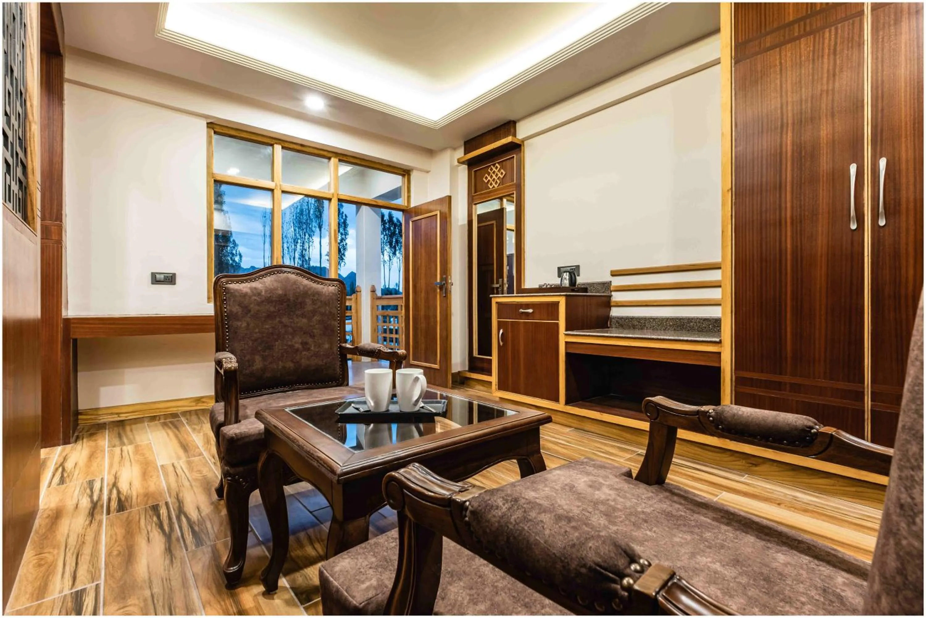 Living room in The Gawaling ladakh