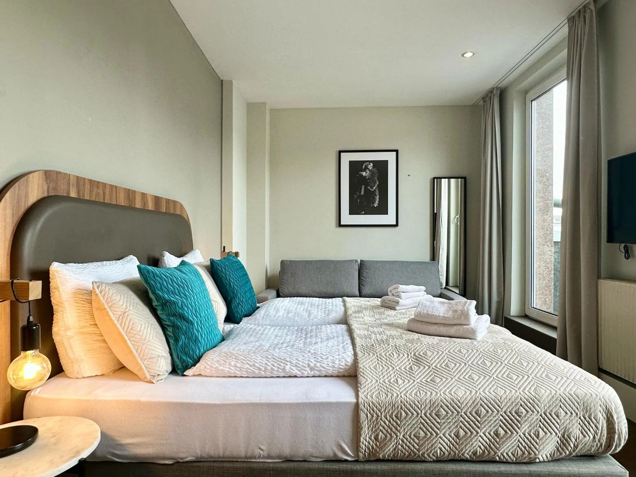 Bed in Hotel George Vienna