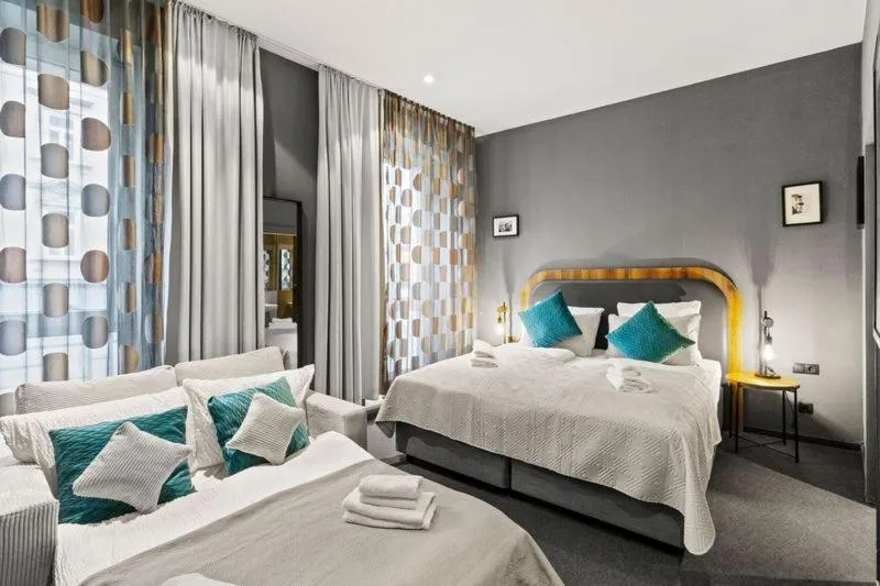 Bed in Hotel George Vienna