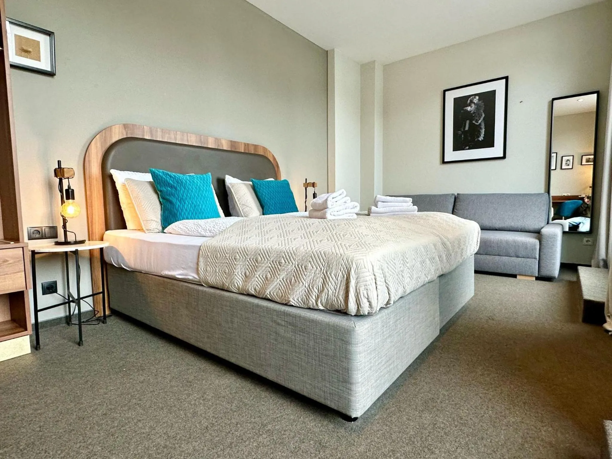 Bed in Hotel George Vienna