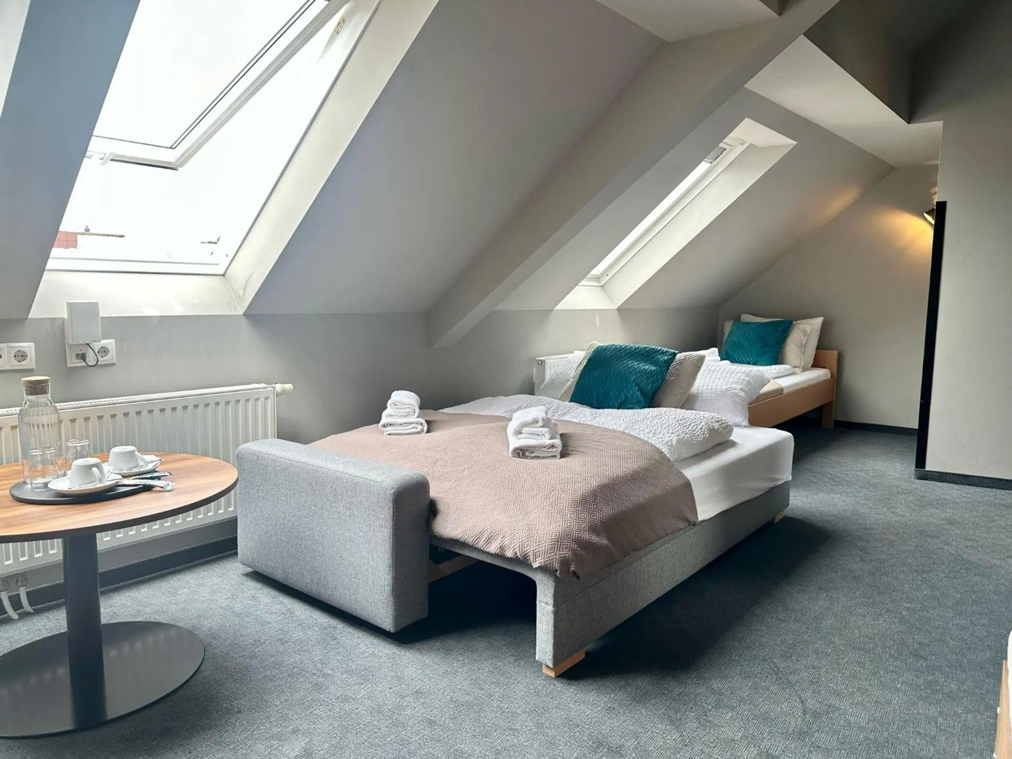 Bed in Hotel George Vienna