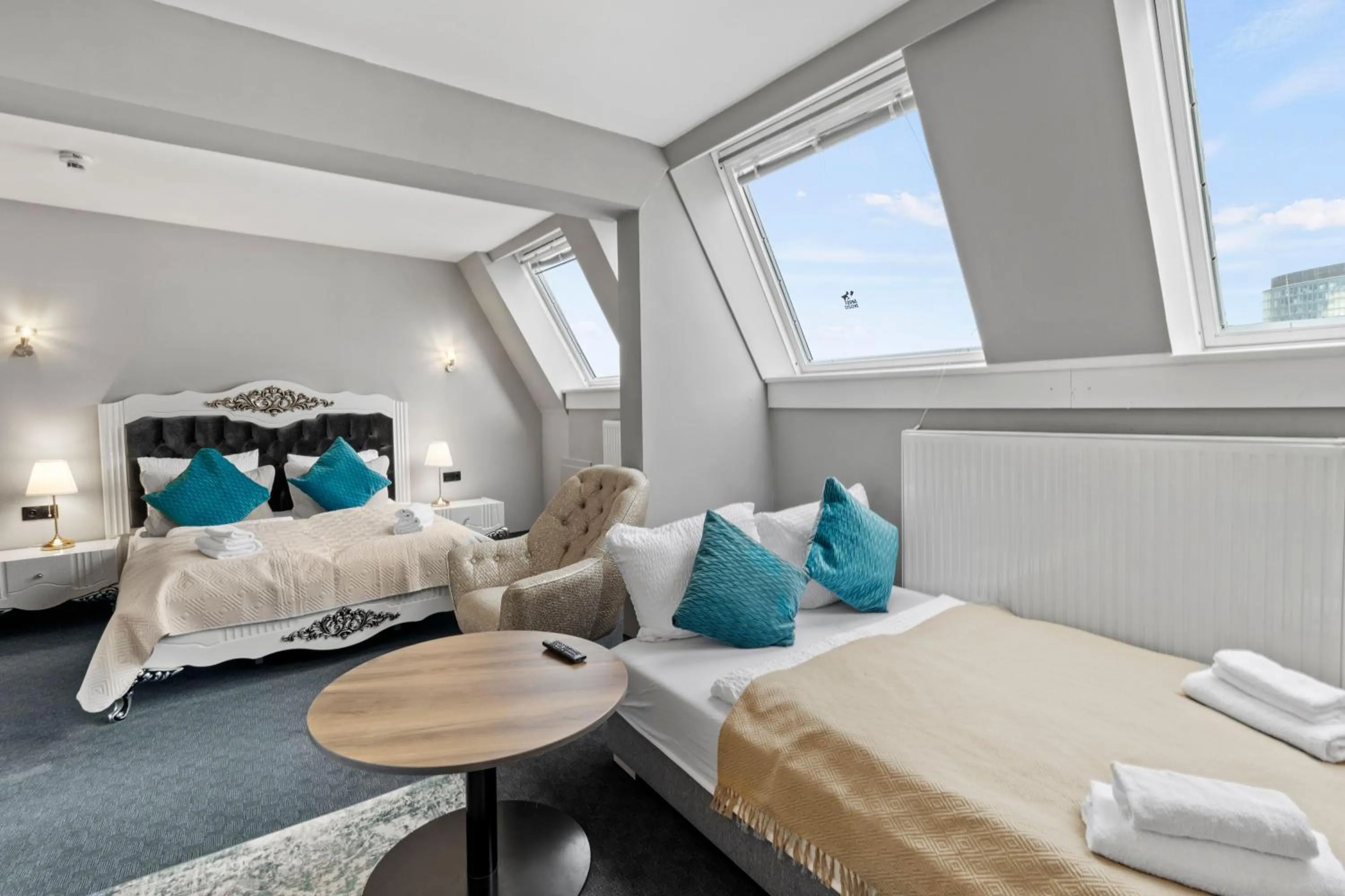 Bed in Hotel George Vienna