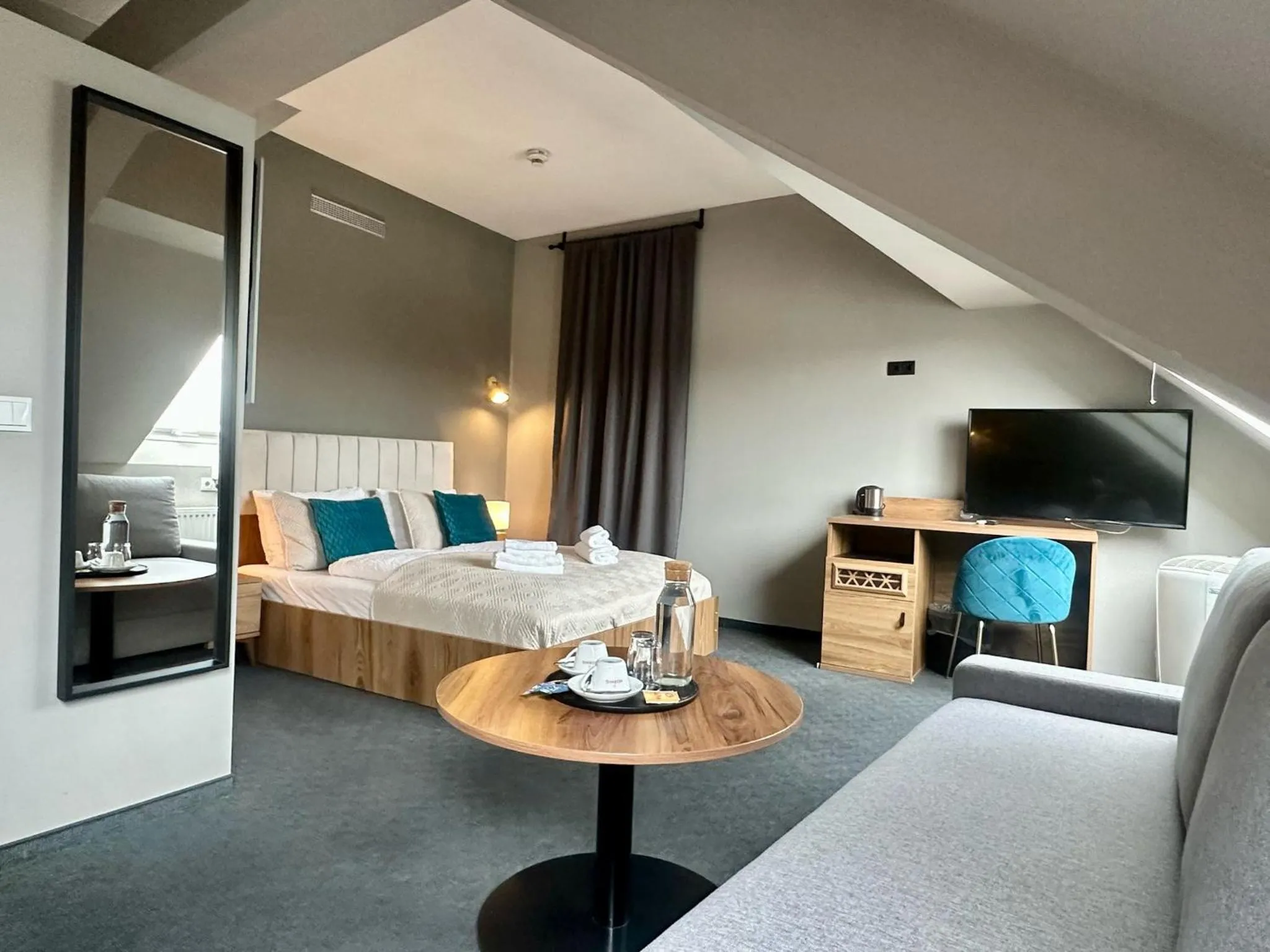 Bed in Hotel George Vienna