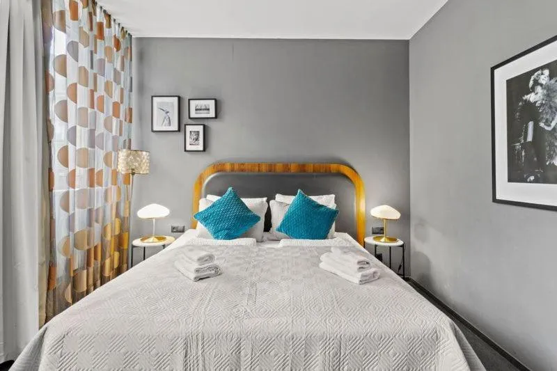 Bed in Hotel George Vienna