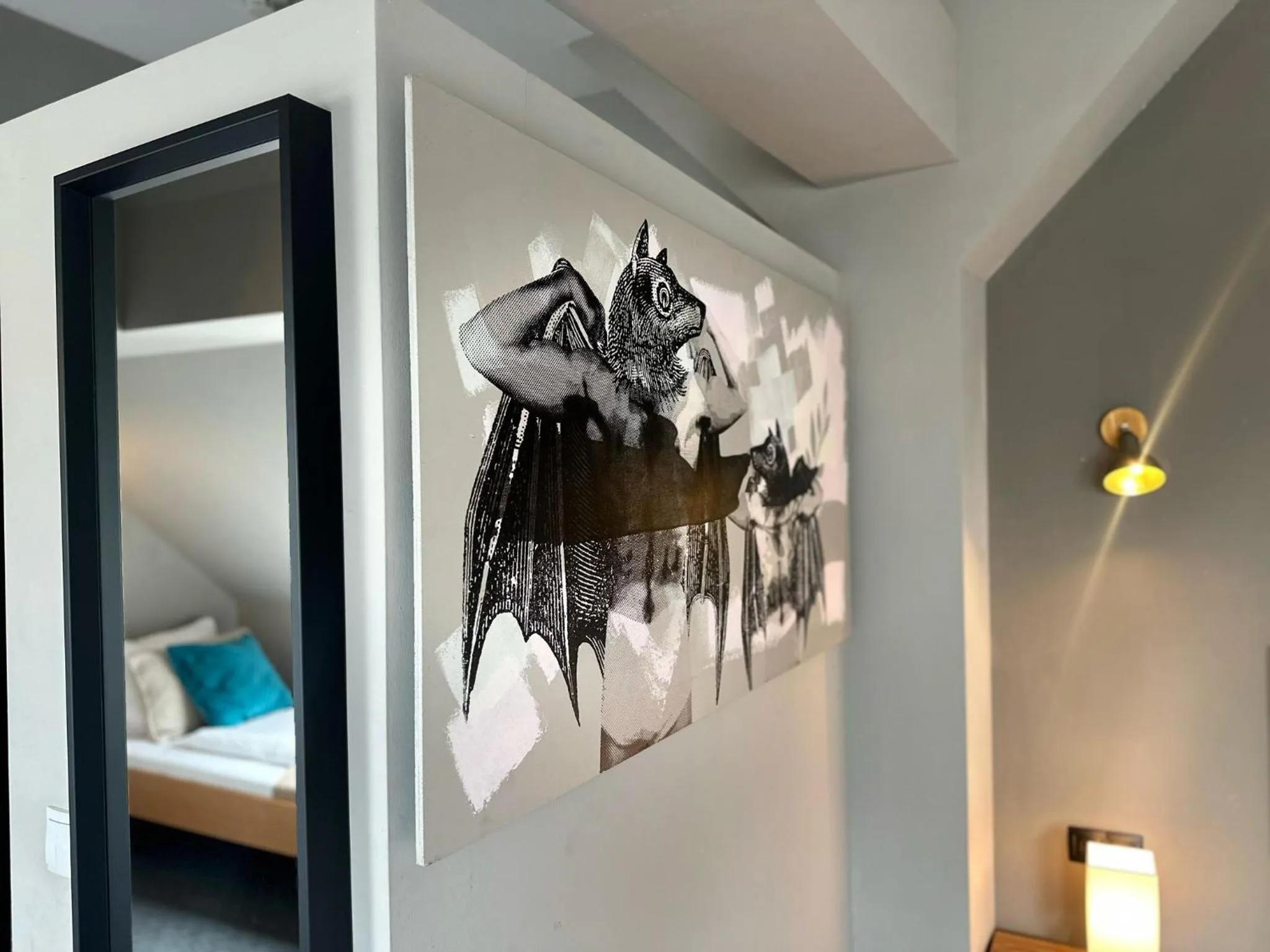 Bed in Hotel George Vienna