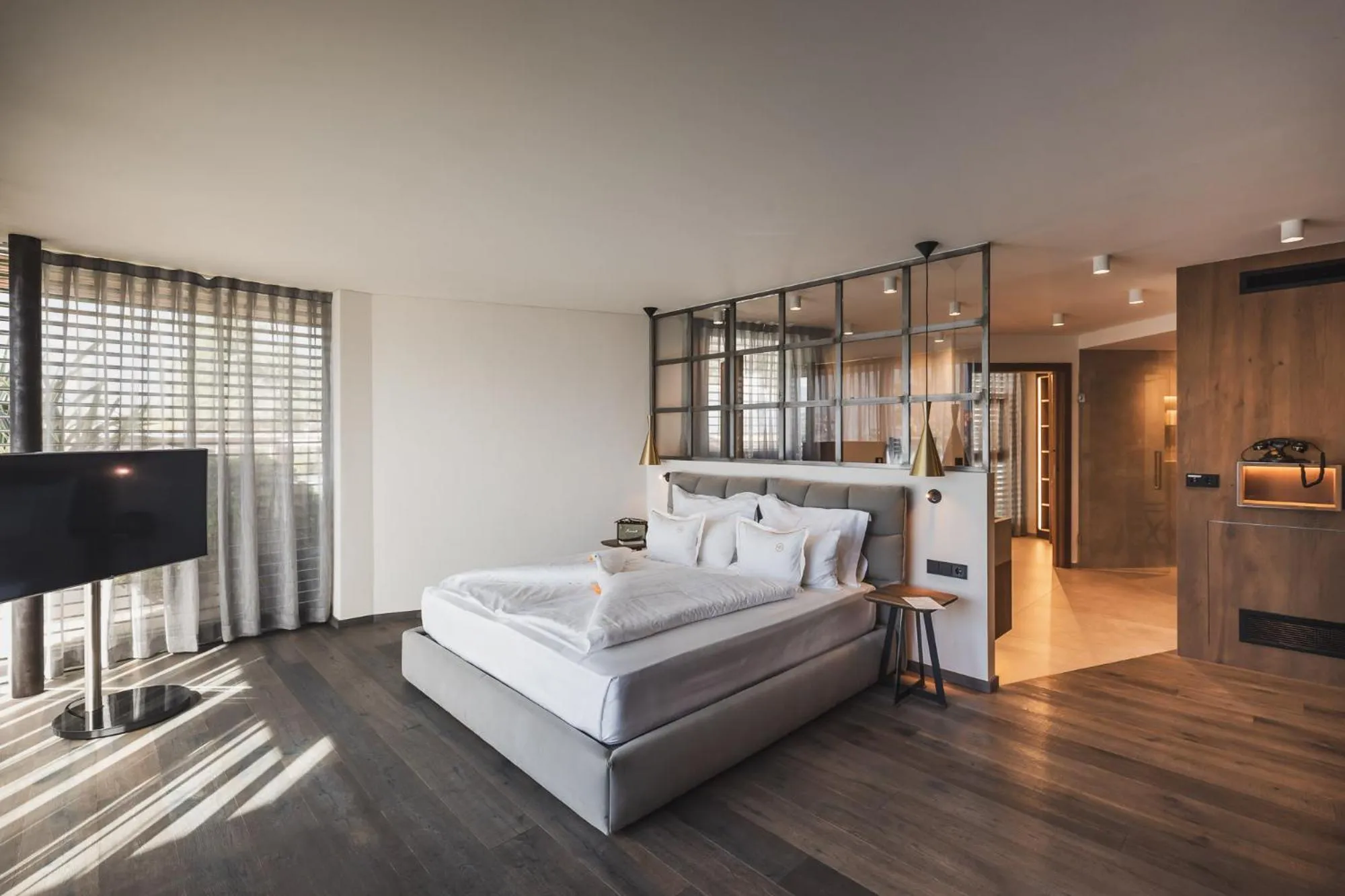 Bed in Hotel Ansitz Plantiz