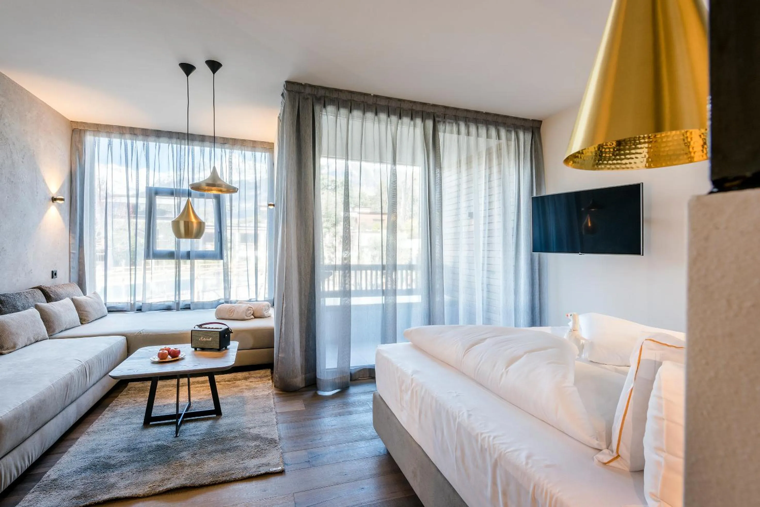 Photo of the whole room, Bed in Hotel Ansitz Plantiz