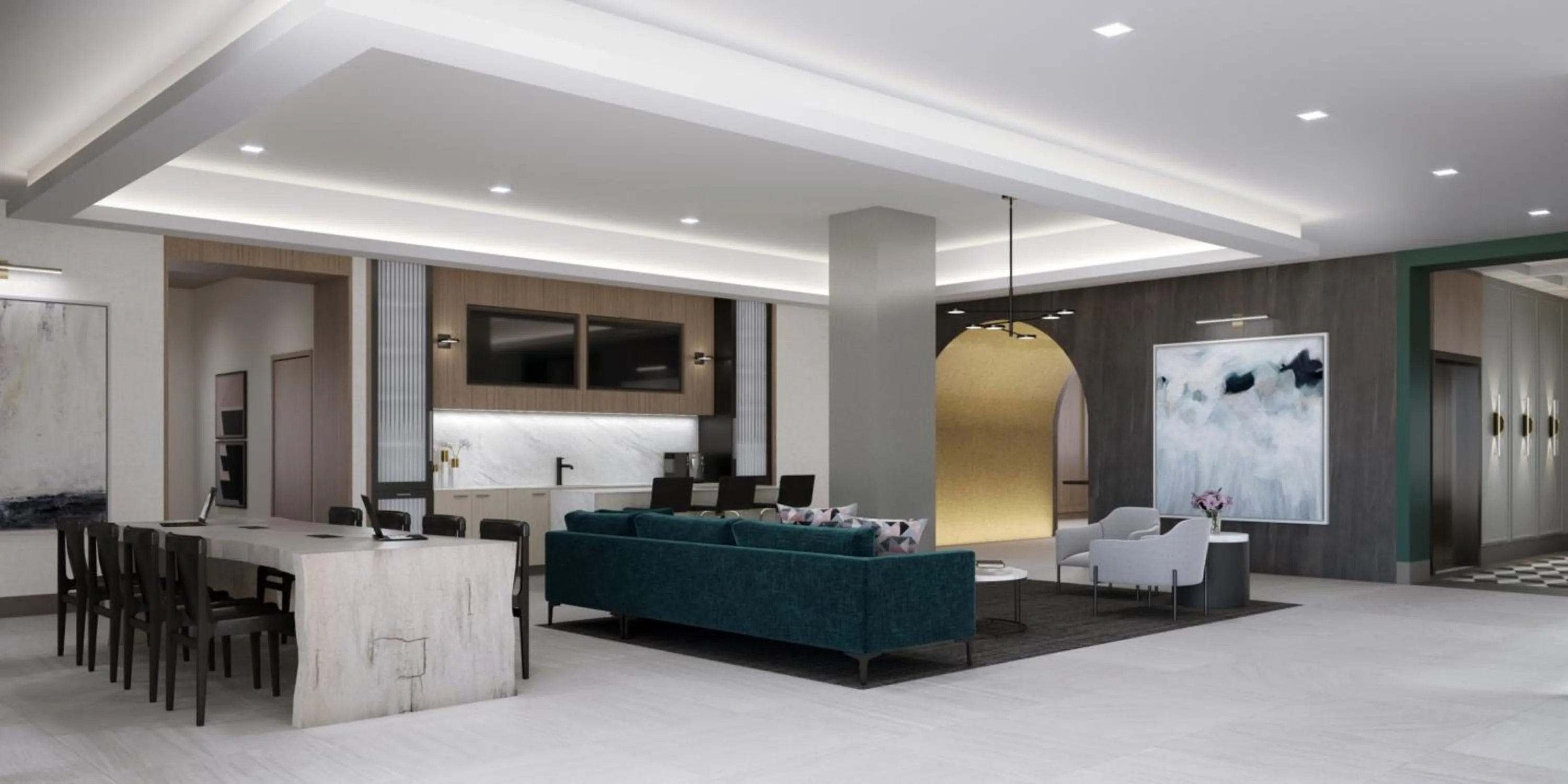 Lobby or reception in Global Luxury Suites at Capitol Hill