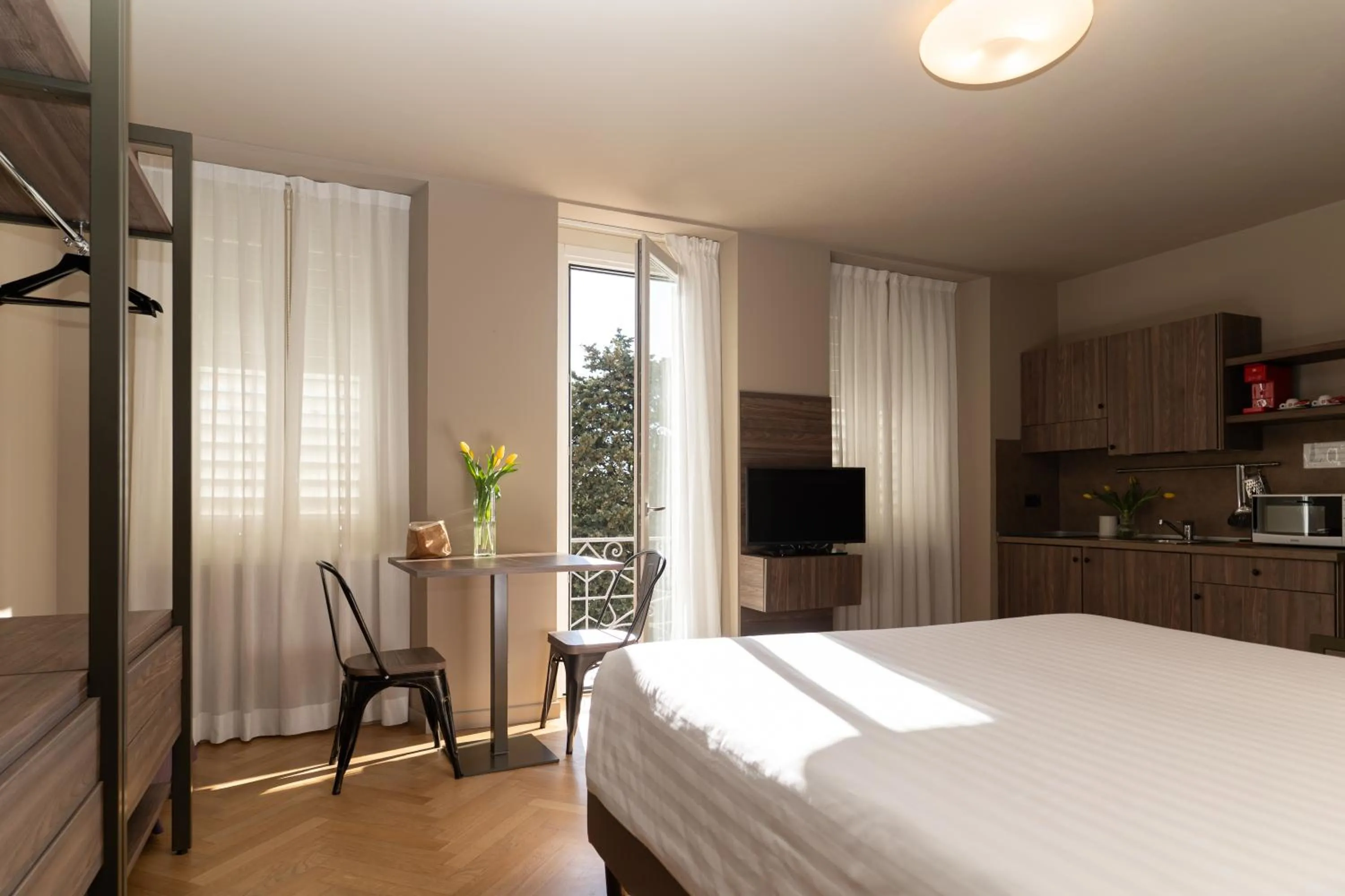 Kitchen or kitchenette, Bed in Residence Villa Bottacin