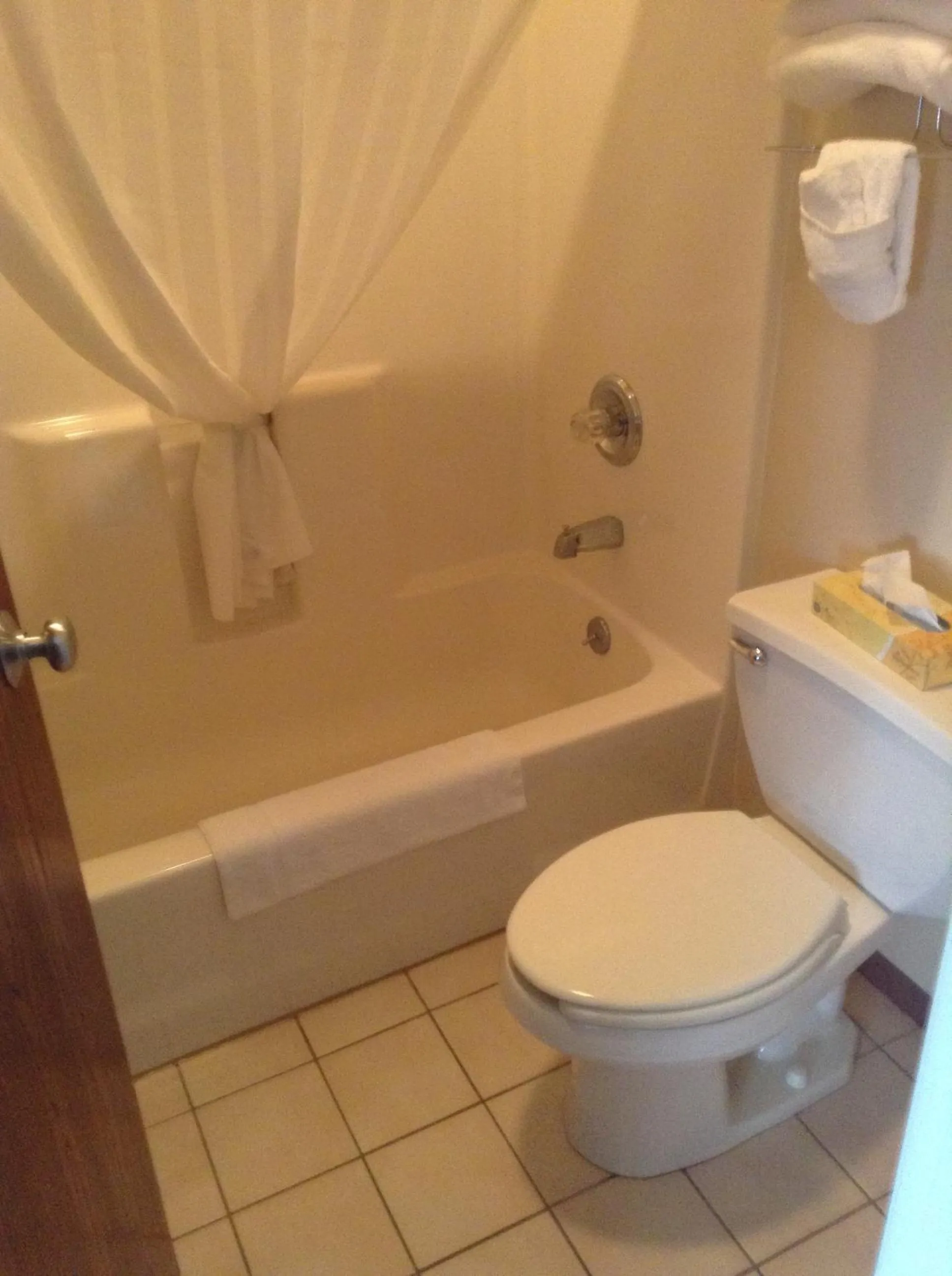 Bathroom in Super 8 by Wyndham Mason City