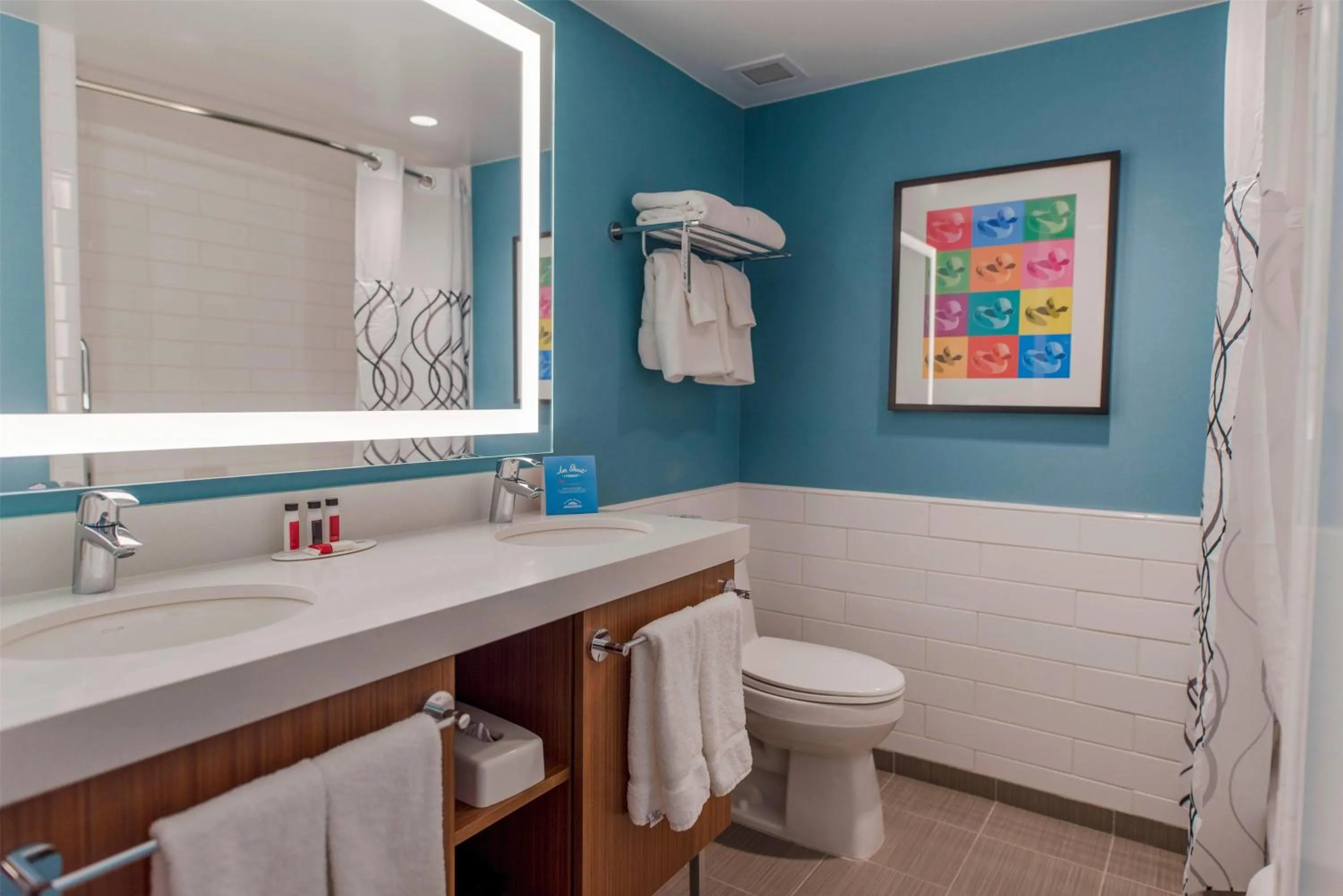 Bathroom in Howard Johnson by Wyndham Anaheim Hotel and Water Playground