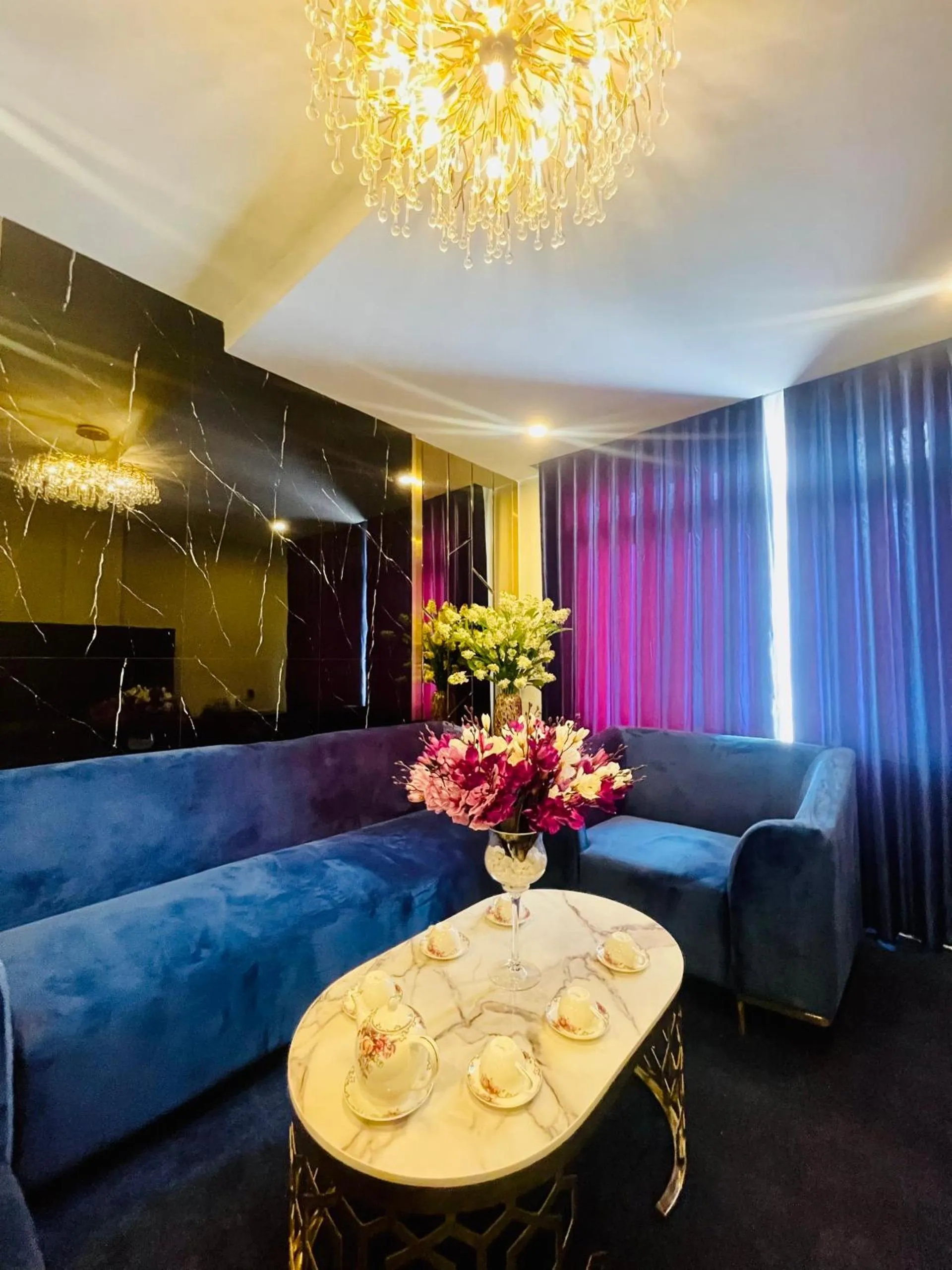 Living room in Sandals Camellia Hotel